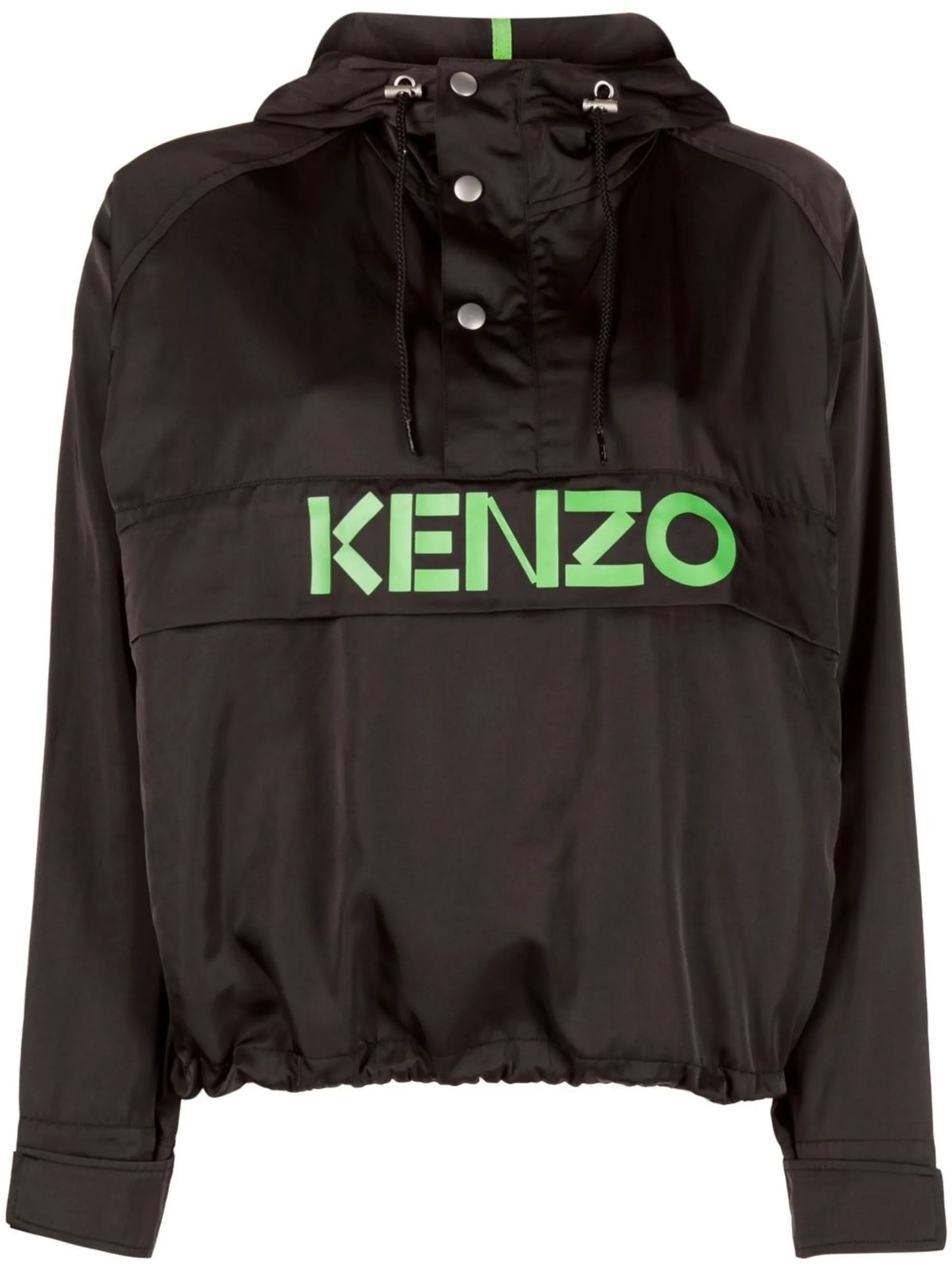 logo-print hooded jacket