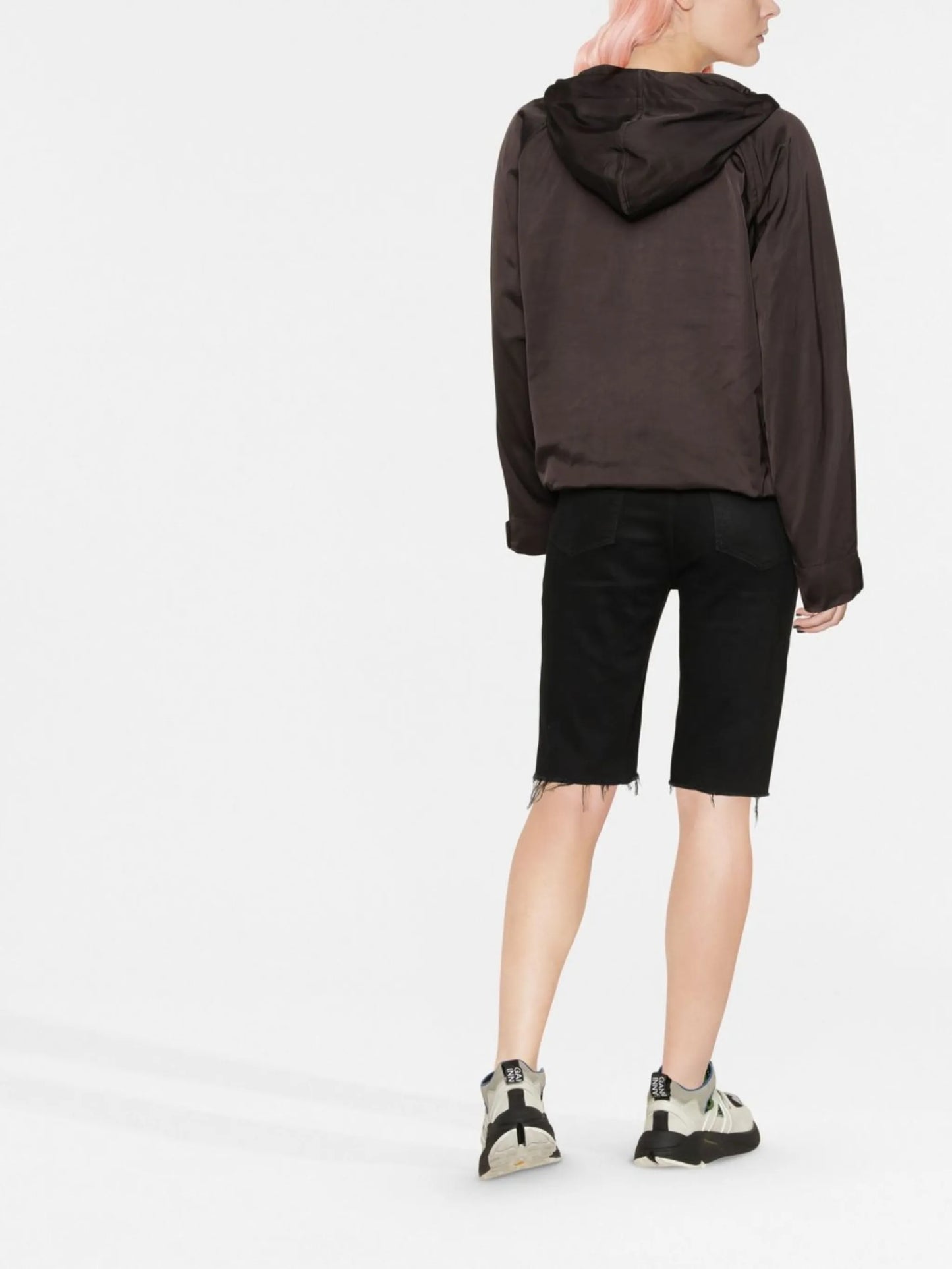 logo-print hooded jacket