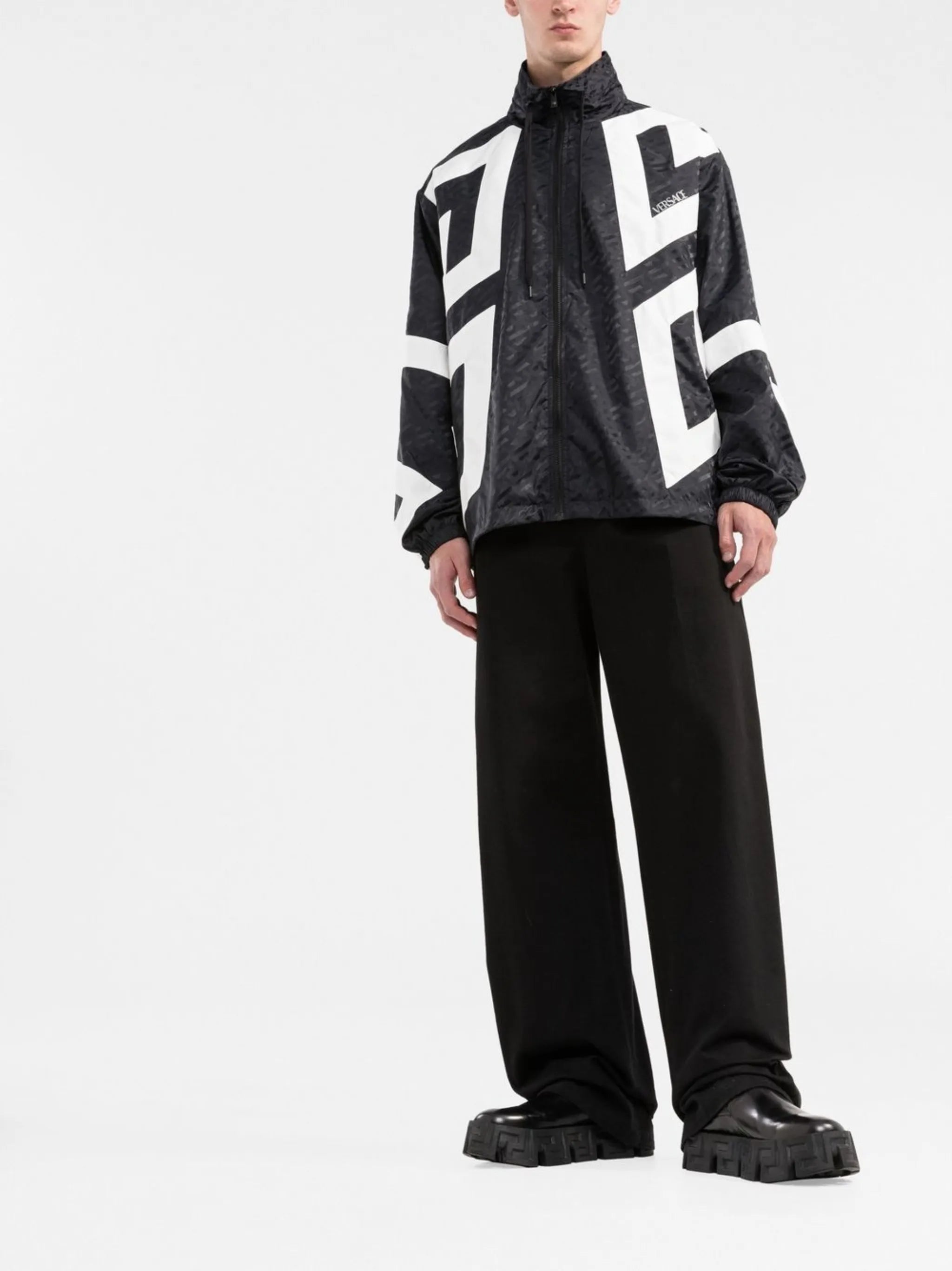 La Greca print windbreaker