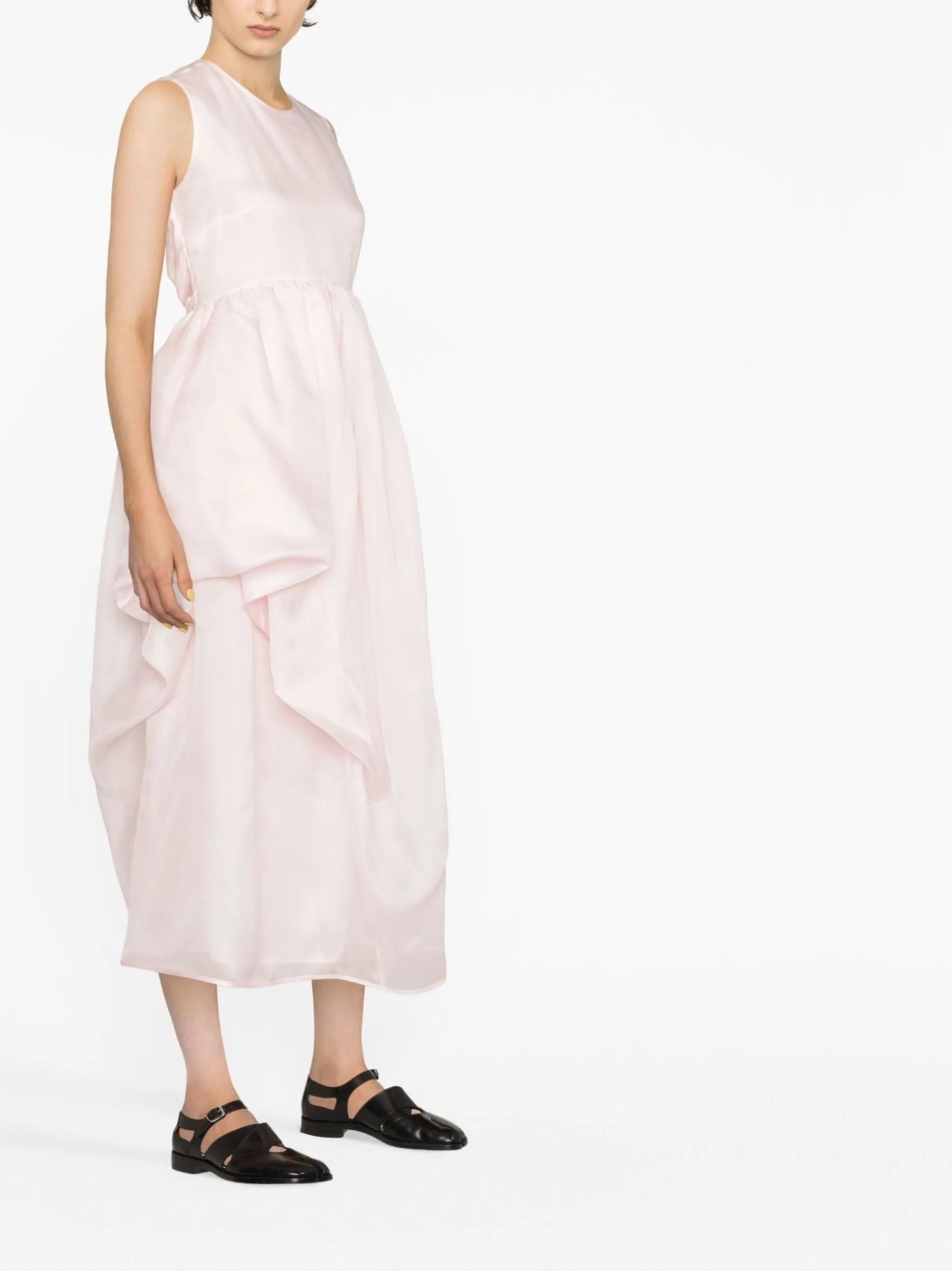 open-back midi dress