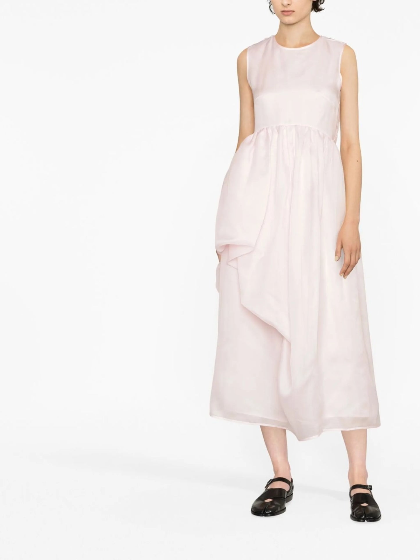 open-back midi dress
