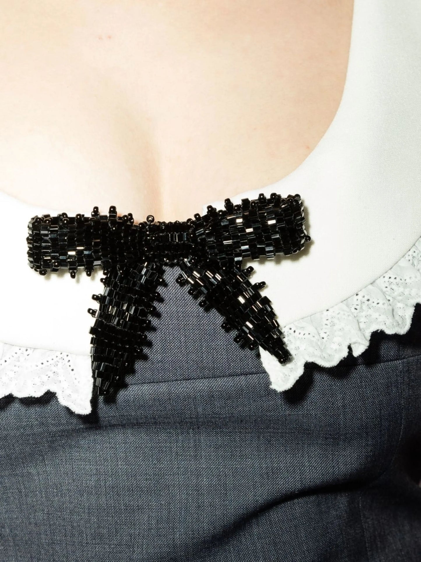 bow-detail sleeveless dress