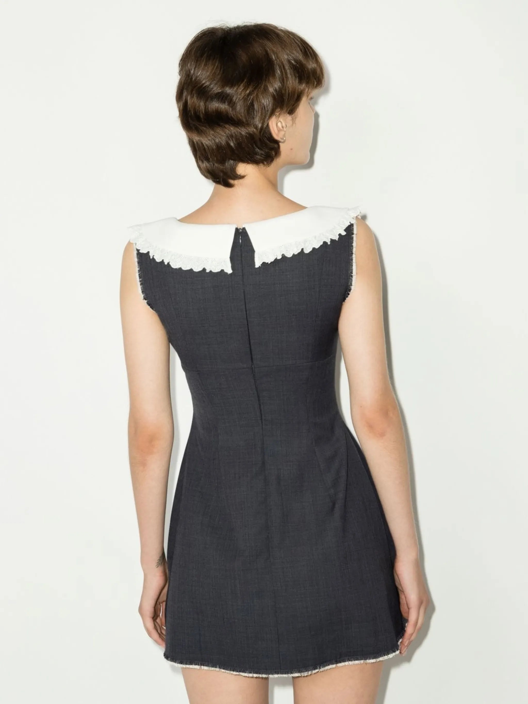 bow-detail sleeveless dress