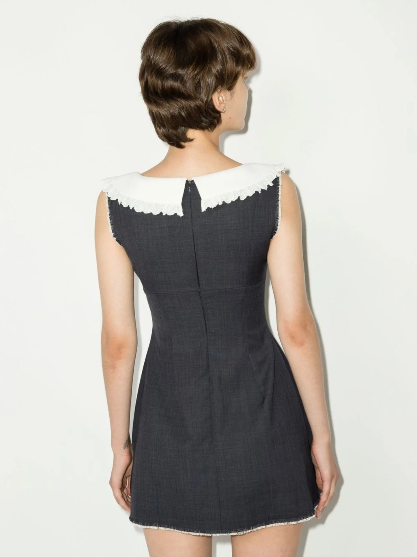bow-detail sleeveless dress