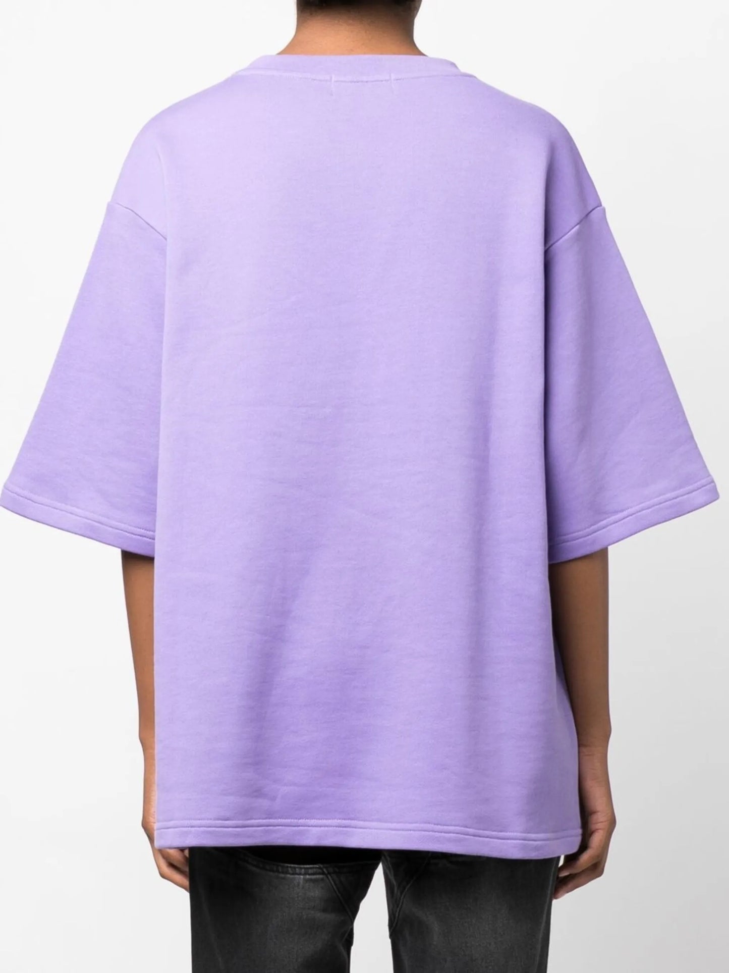 beaded graphic-print T-shirt