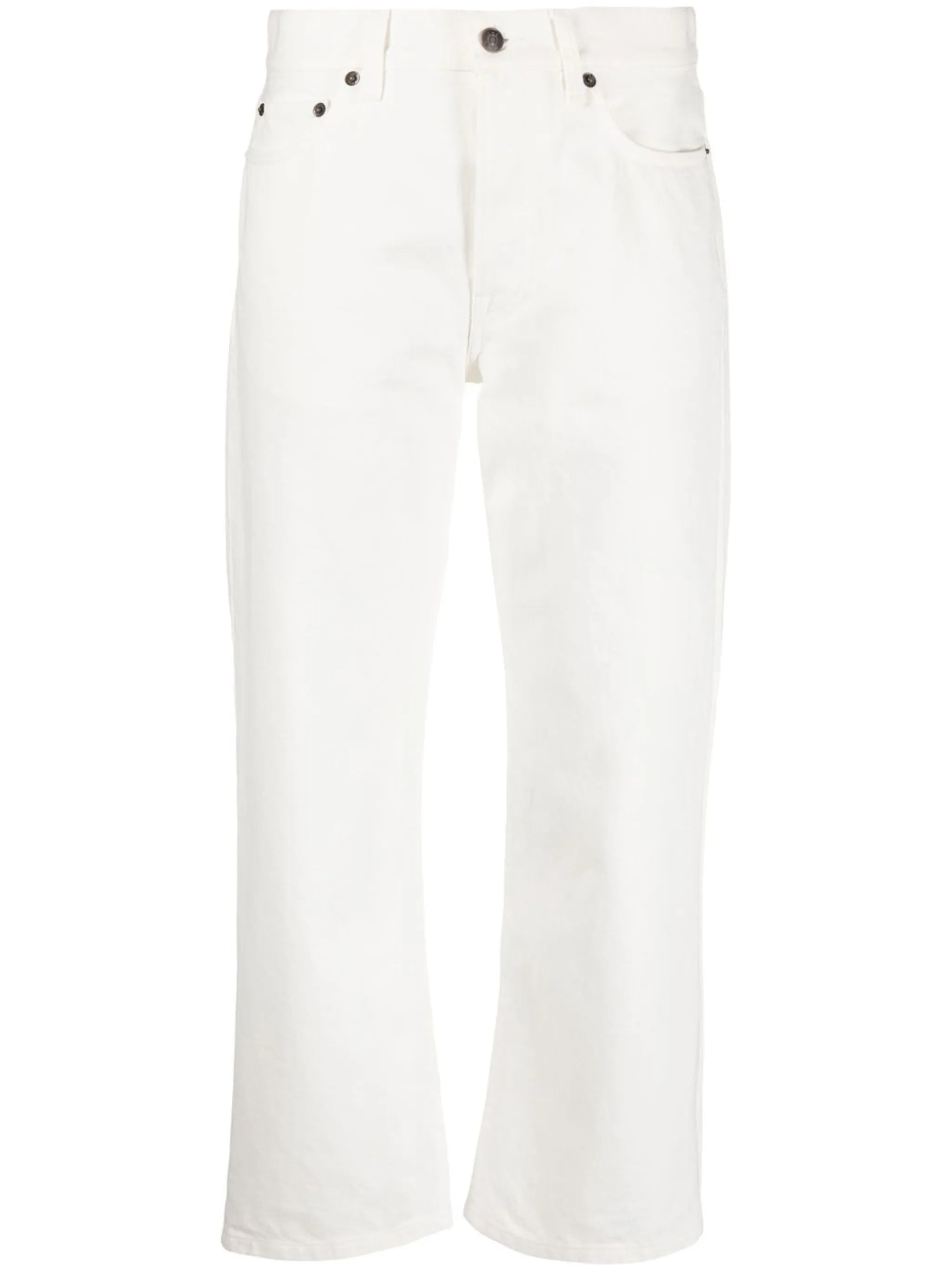 cropped straight-leg jeans