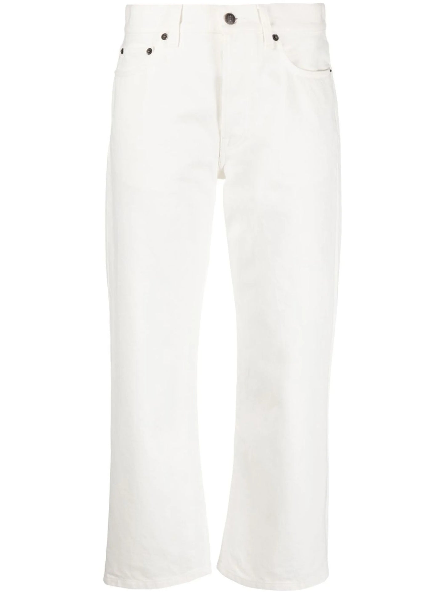cropped straight-leg jeans