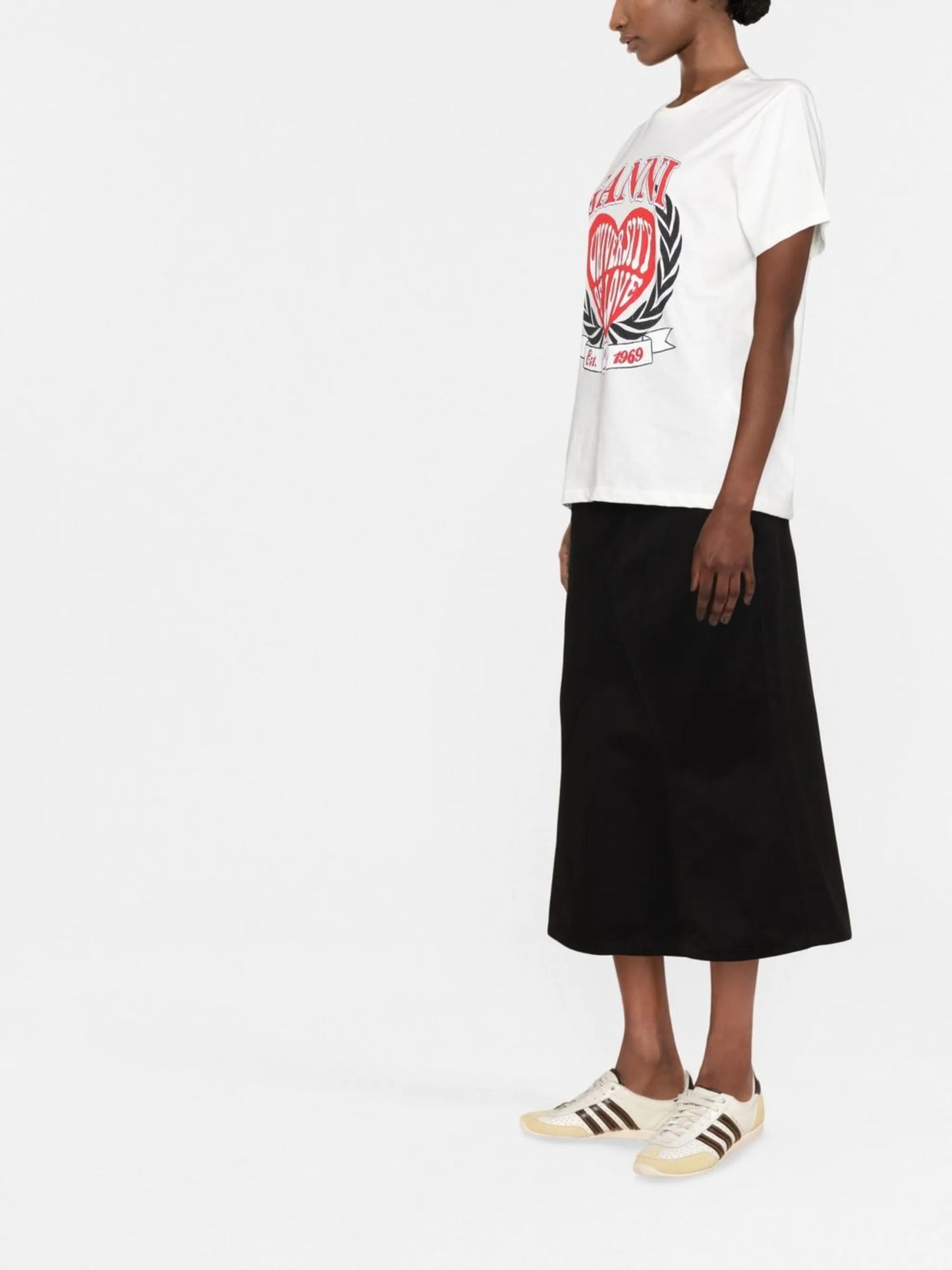 logo-print organic cotton T-shirt