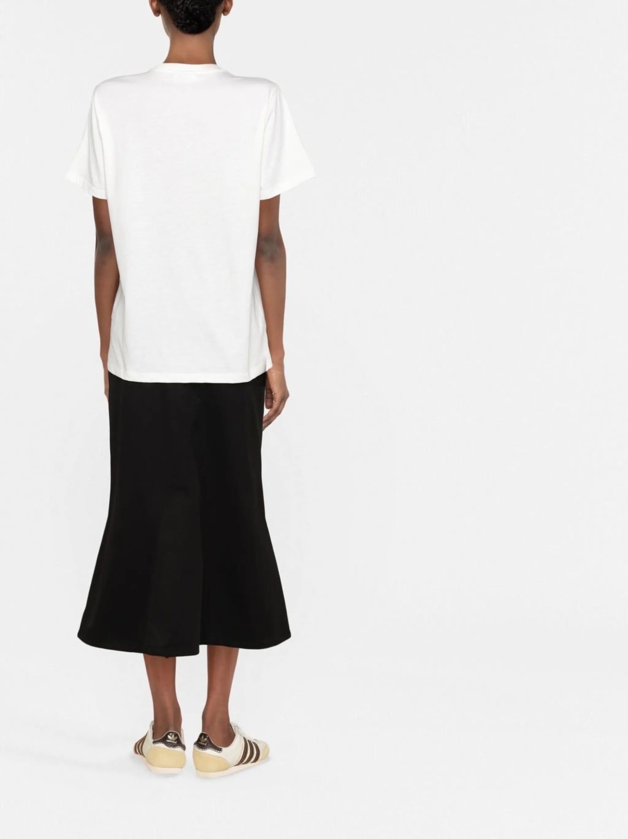 logo-print organic cotton T-shirt