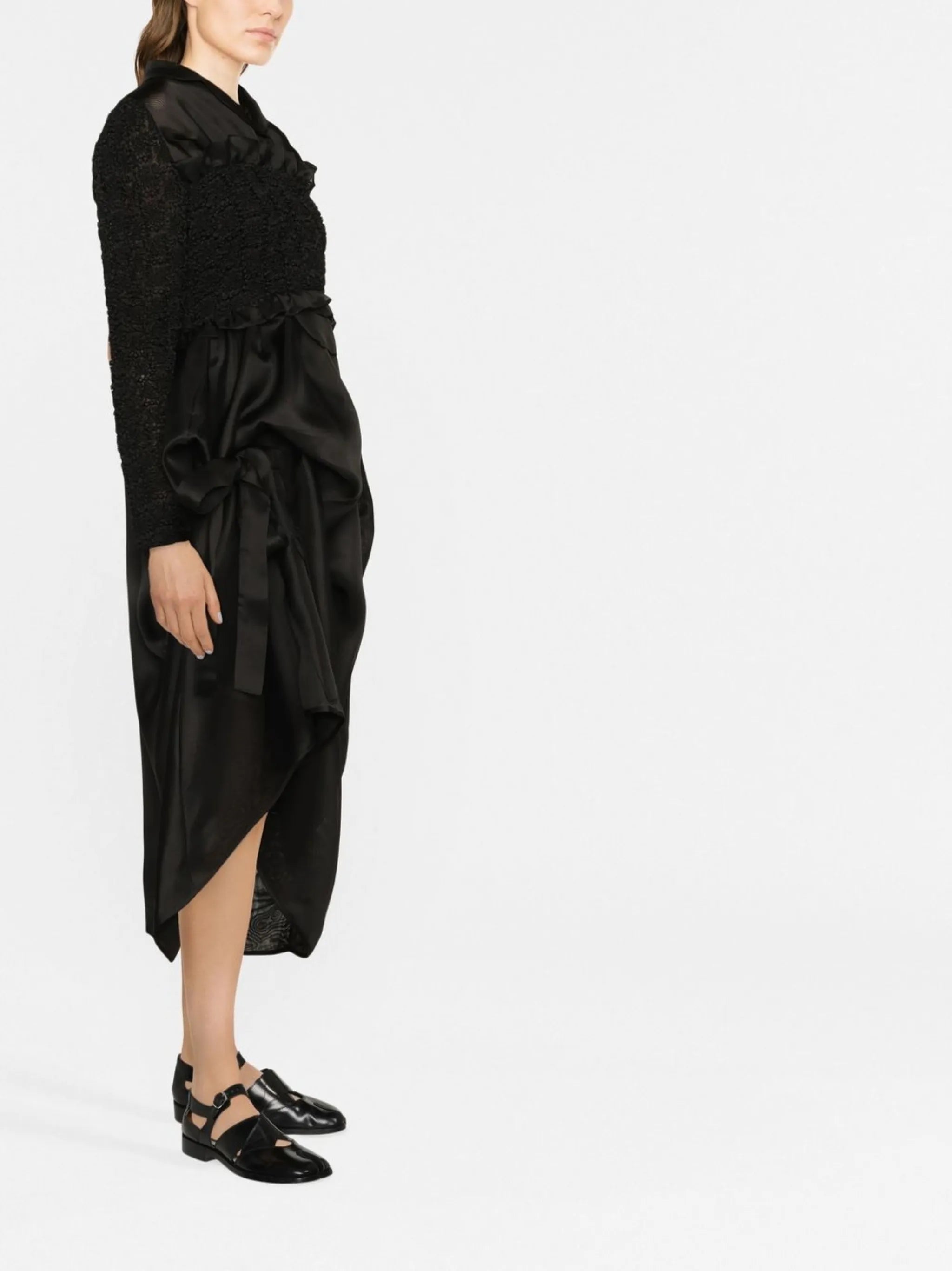 smock-panel cropped blazer