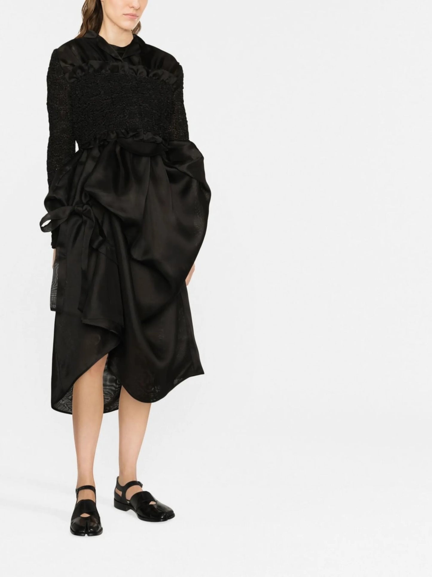 smock-panel cropped blazer