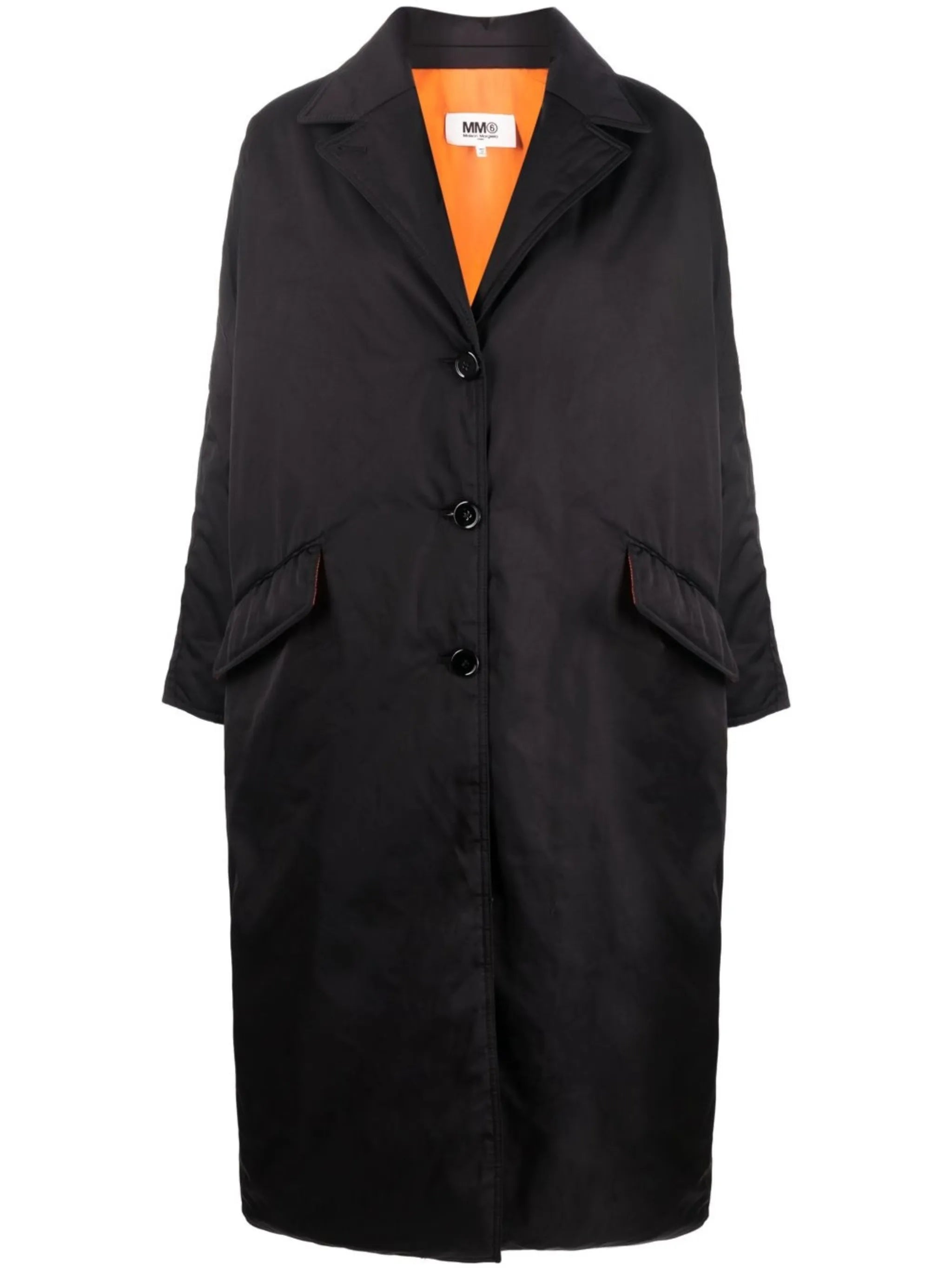 padded single-breasted coat