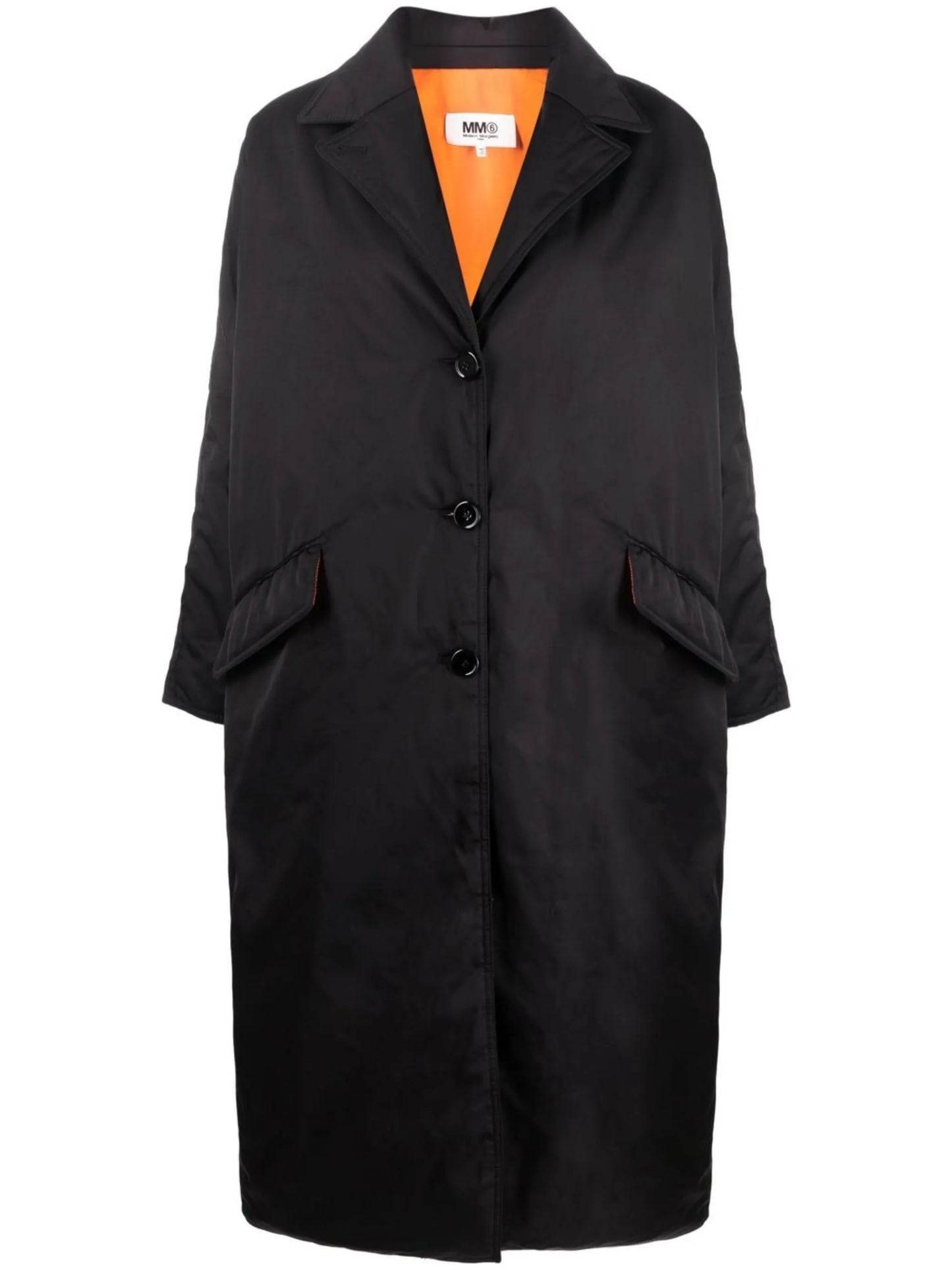 padded single-breasted coat