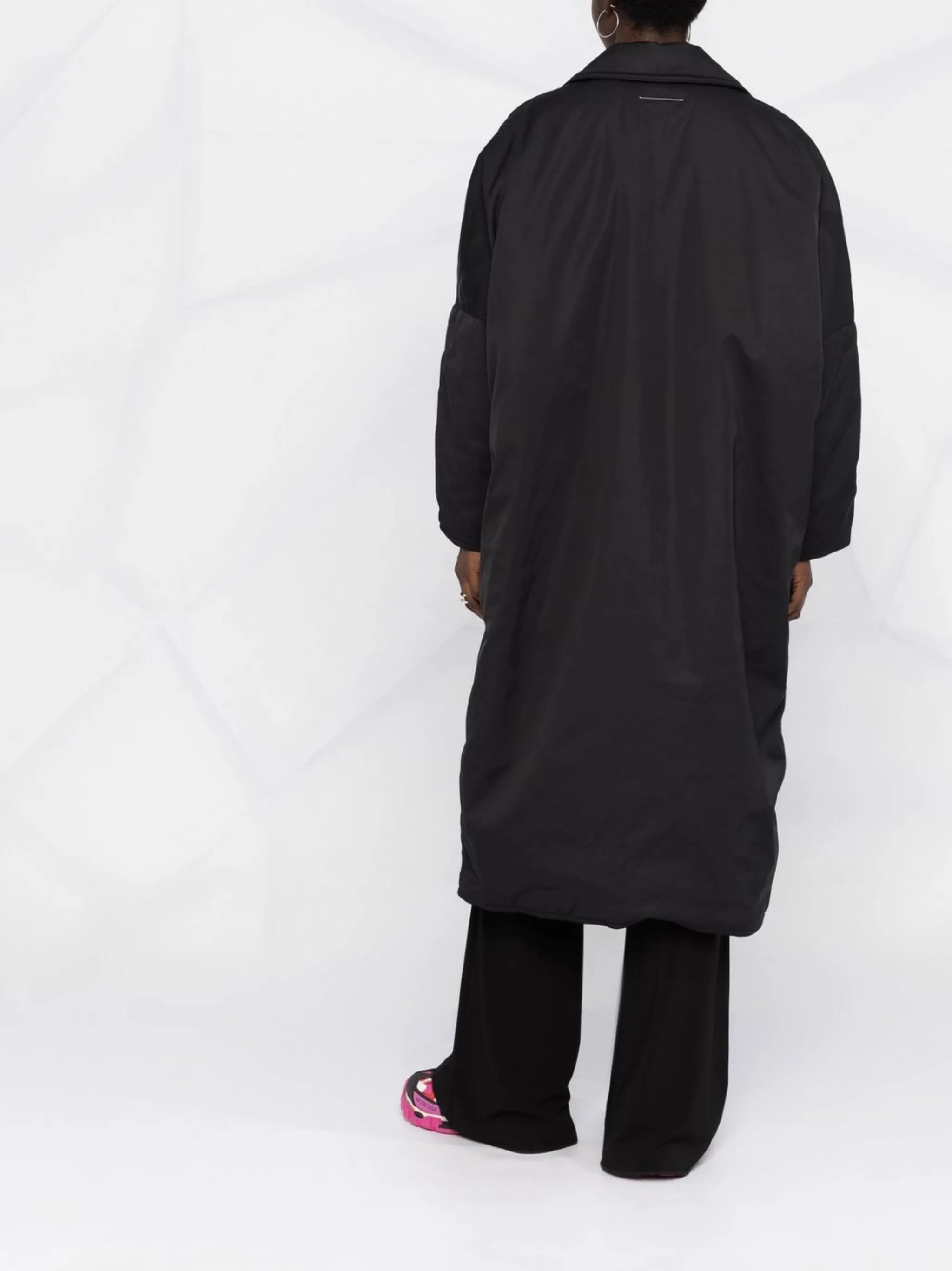 padded single-breasted coat