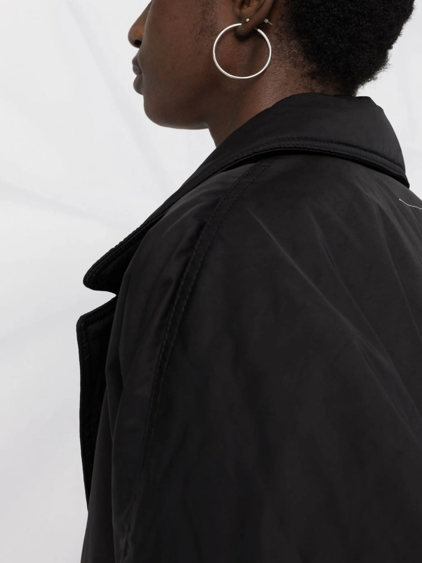 padded single-breasted coat
