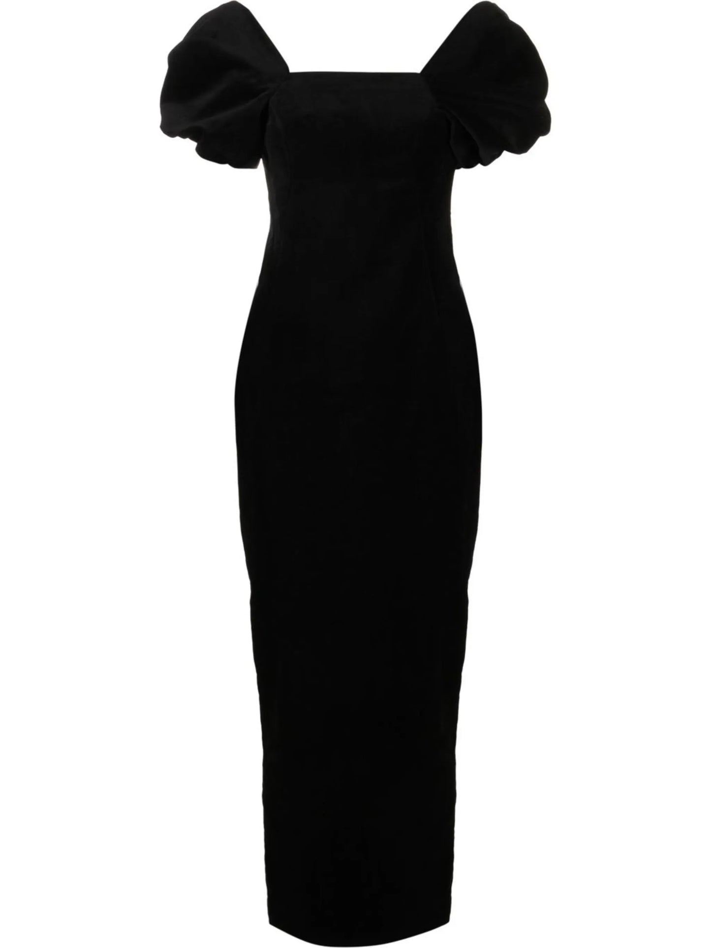 mid-length velvet dress