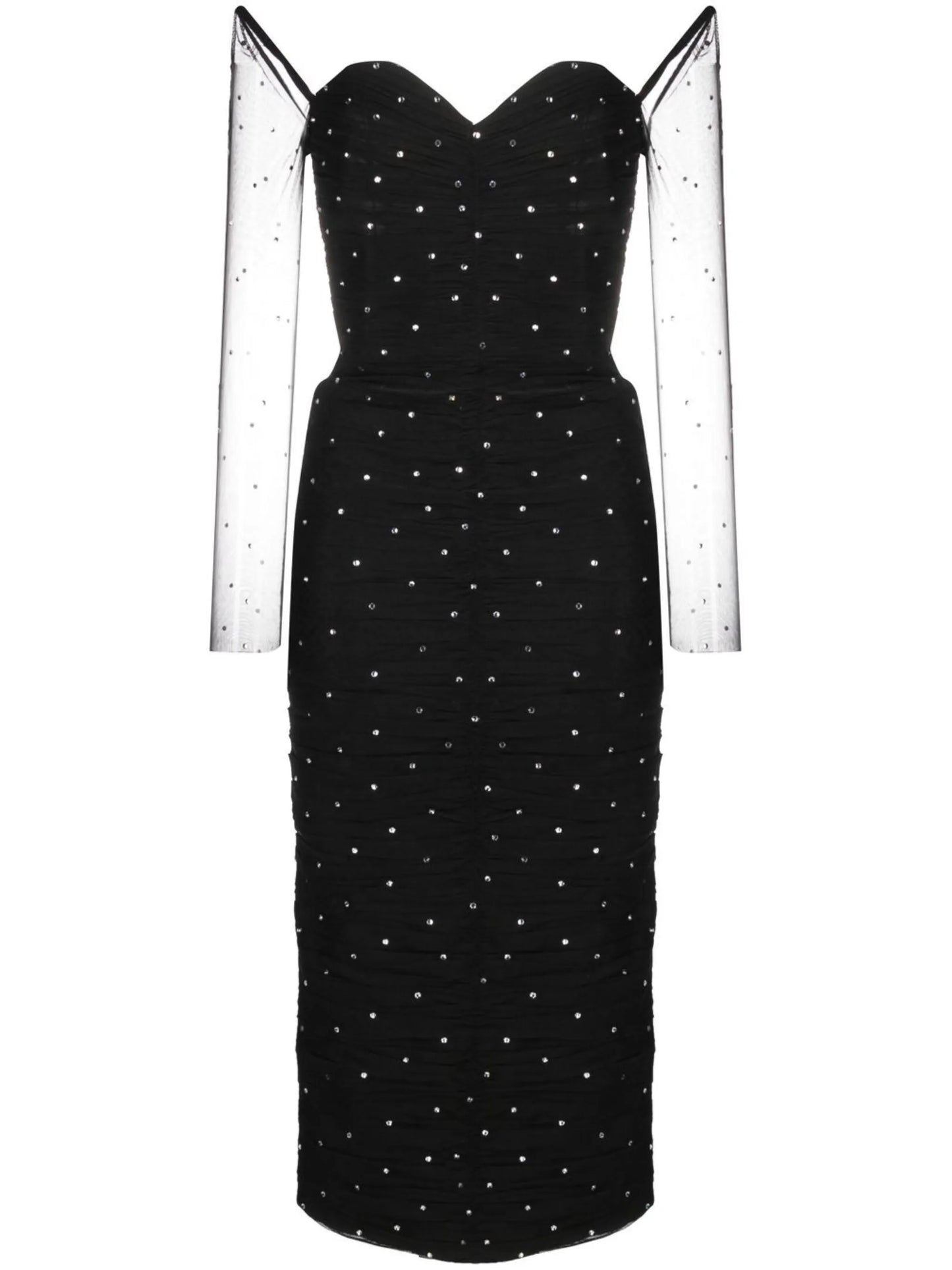 sequinned velvet dress