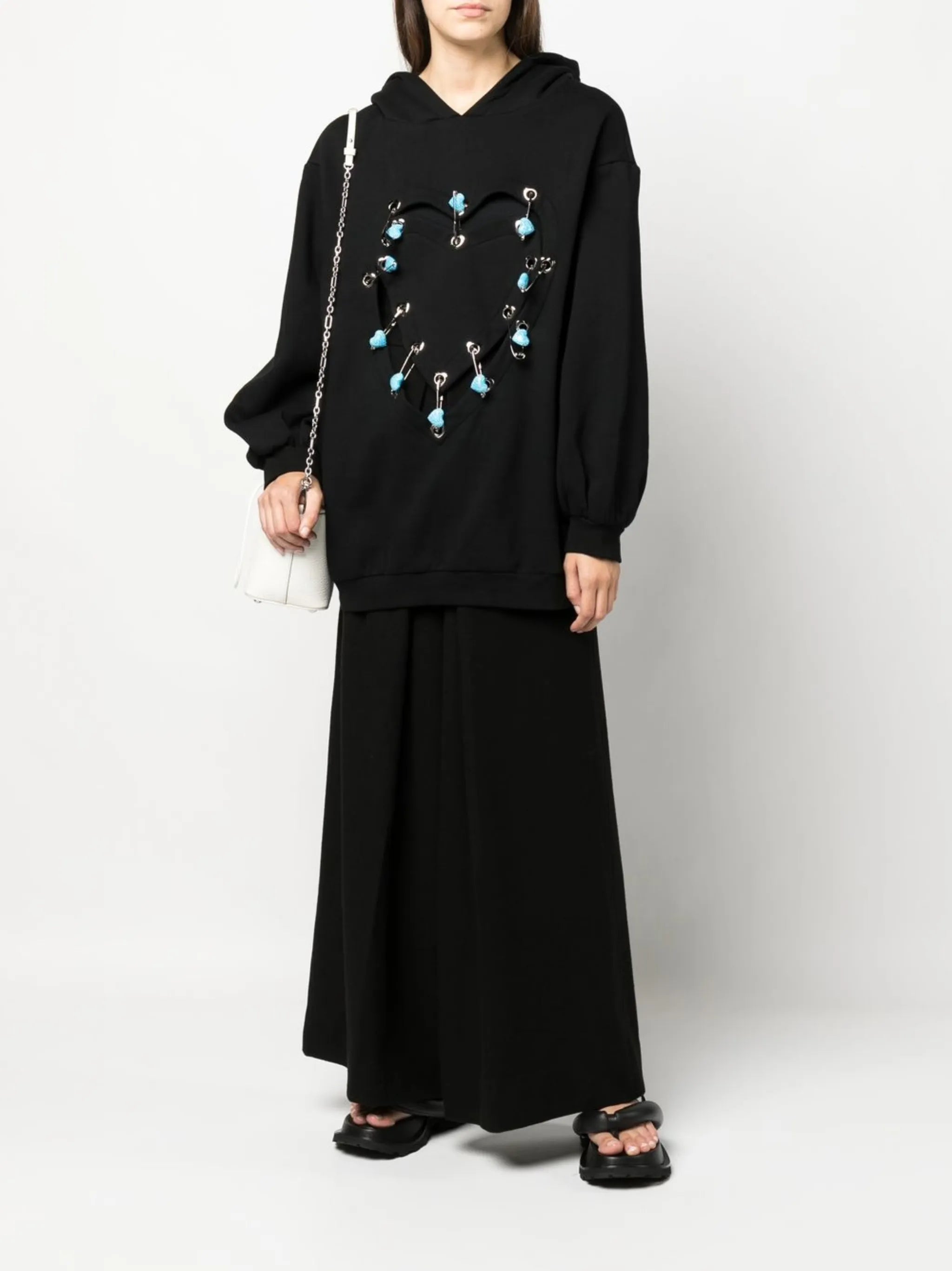 high-waisted wide-leg trousers