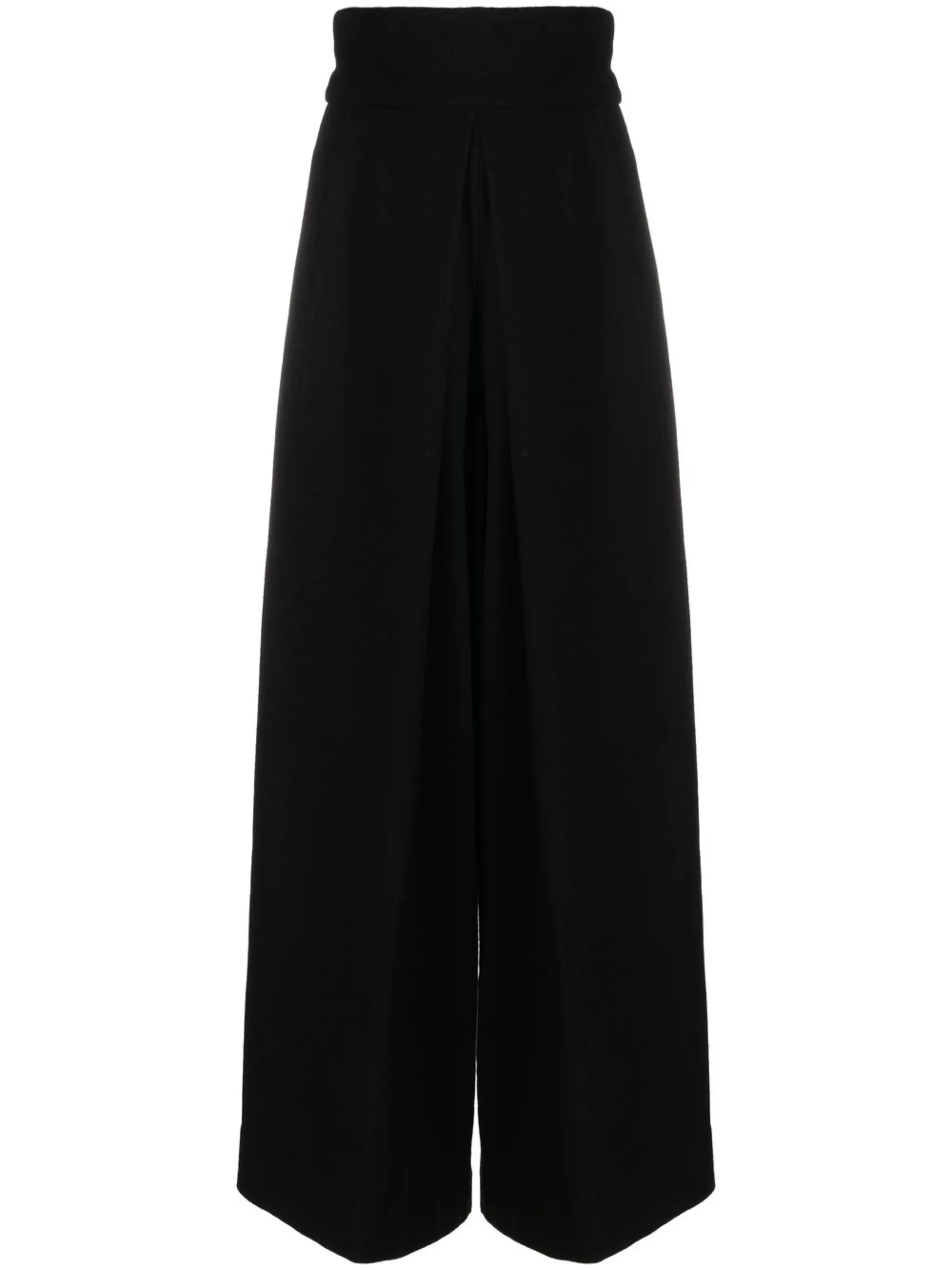 high-waisted wide-leg trousers