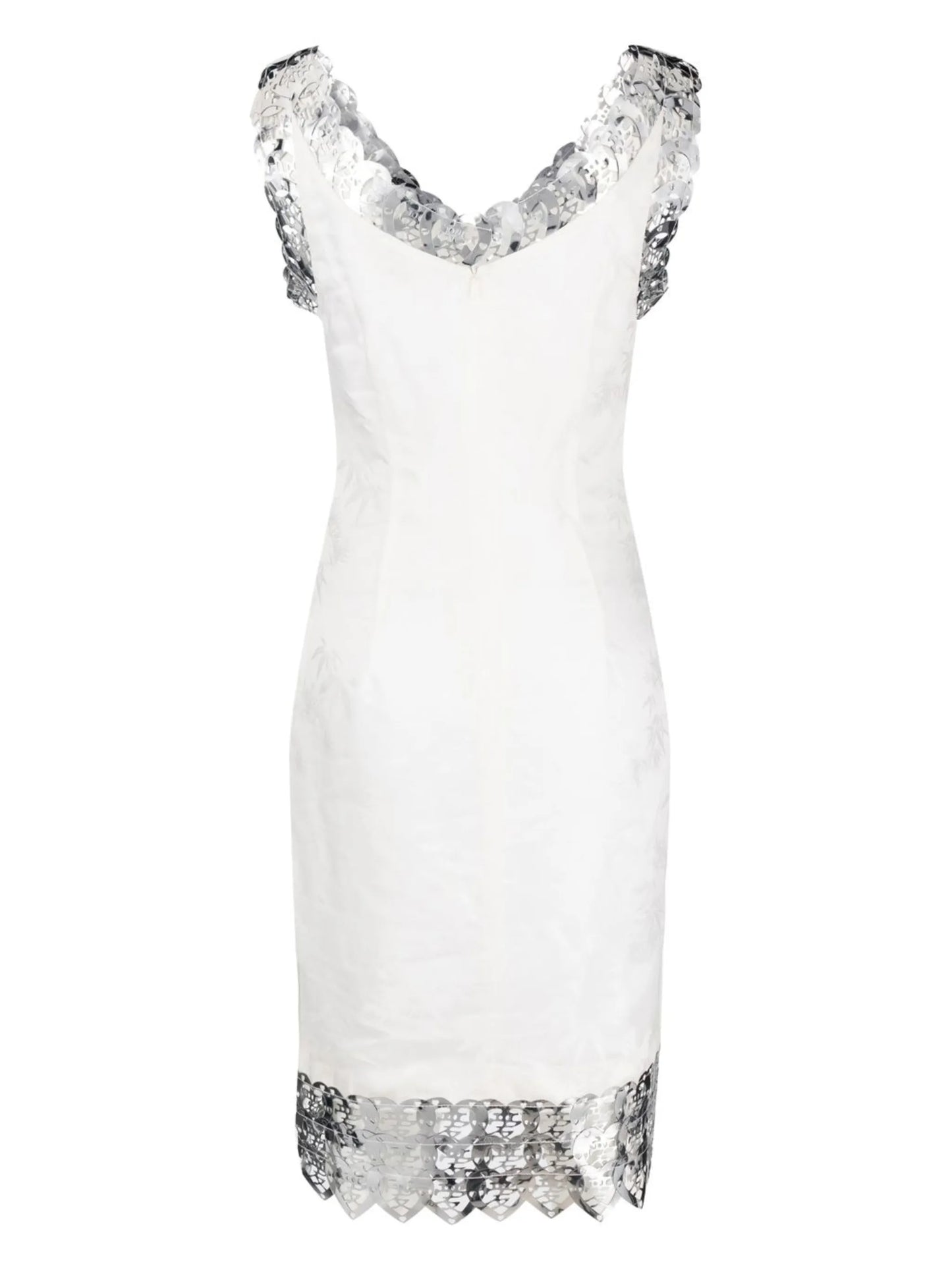 V-neck sleeveless slip dress