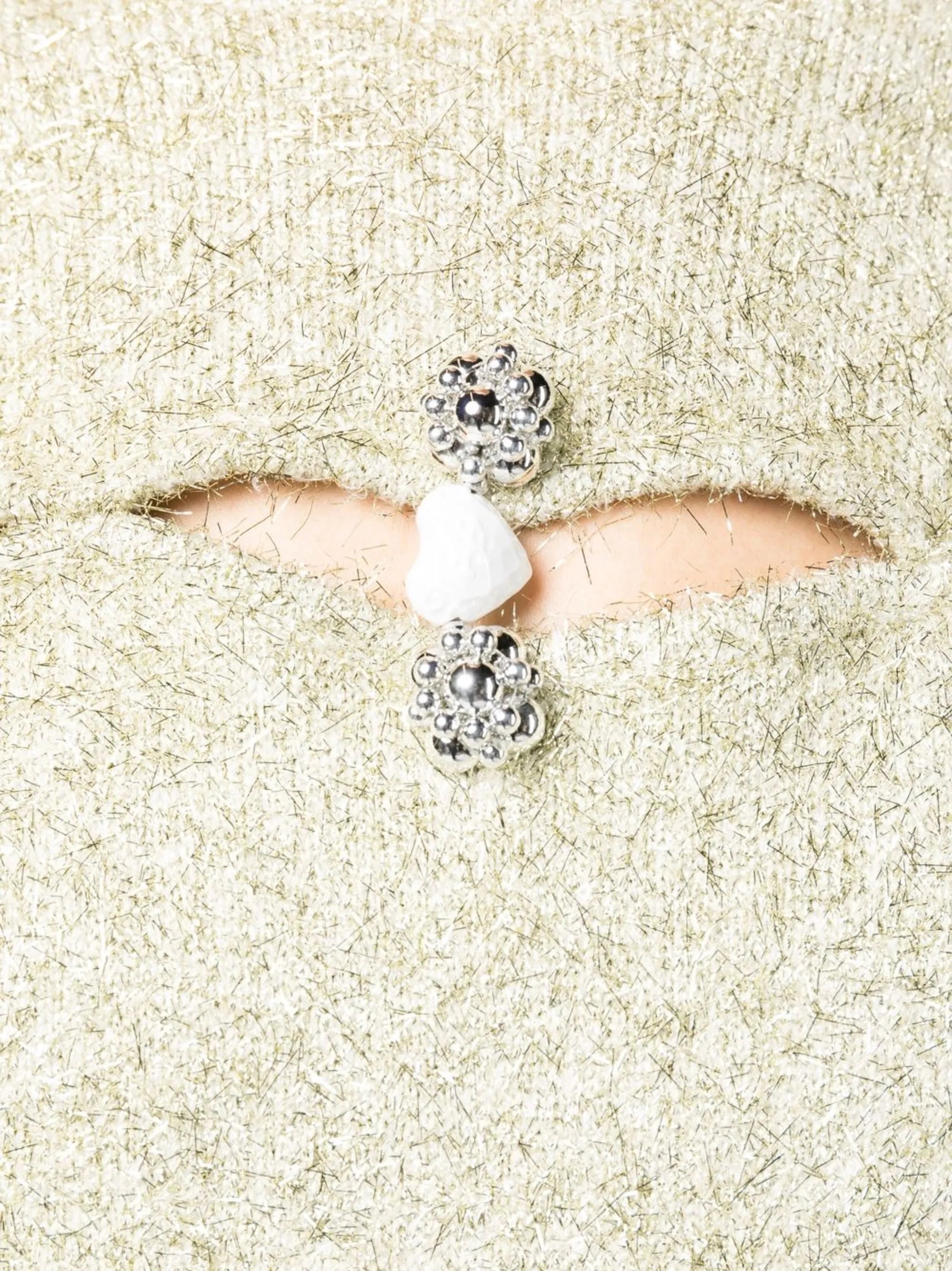 heart-motif knitted jumper