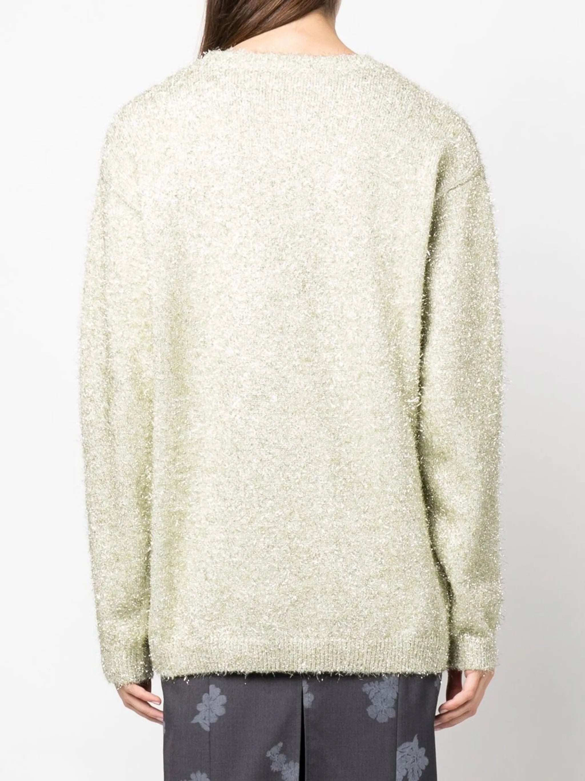 heart-motif knitted jumper