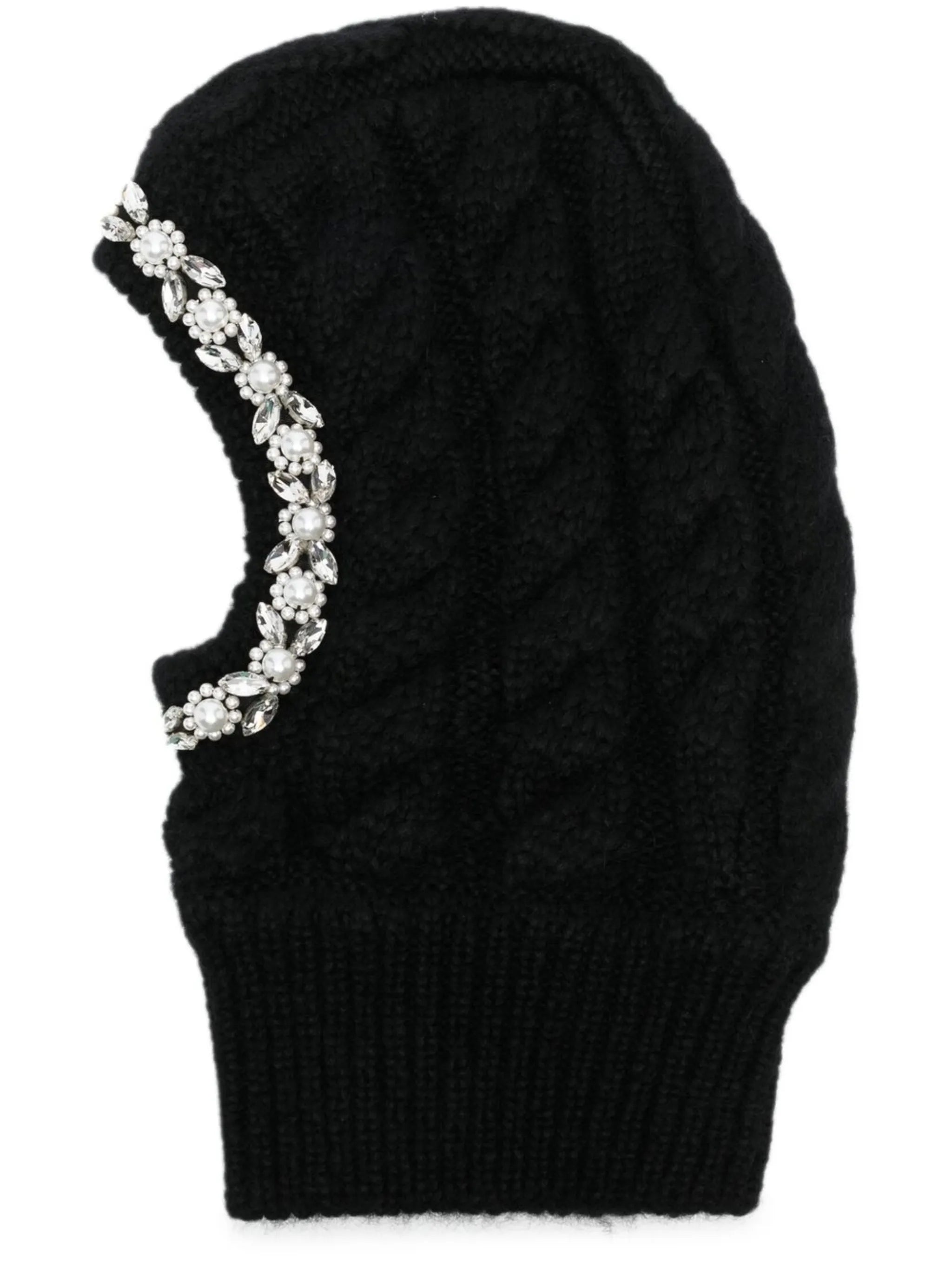 beaded knitted balaclava