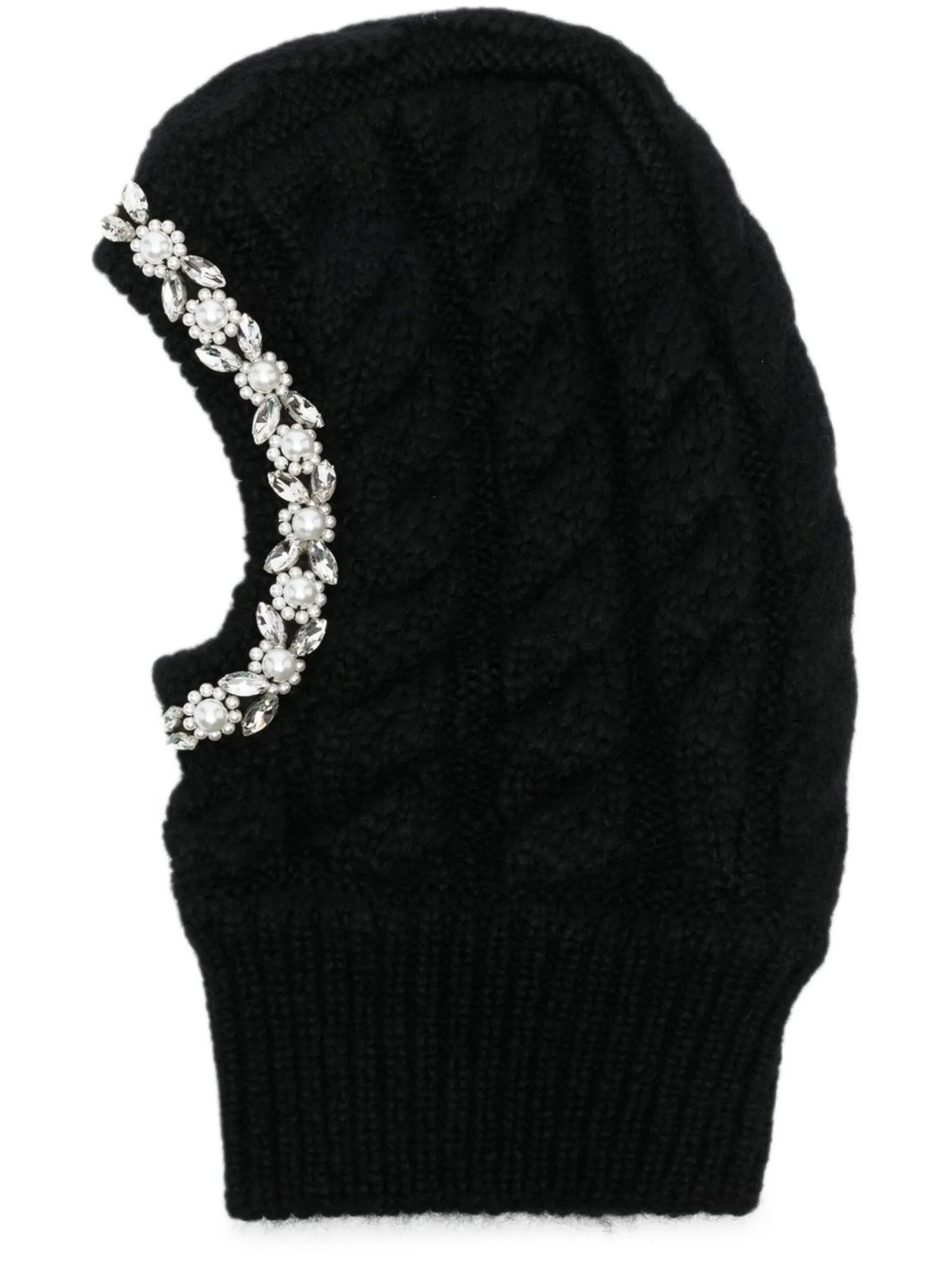 beaded knitted balaclava