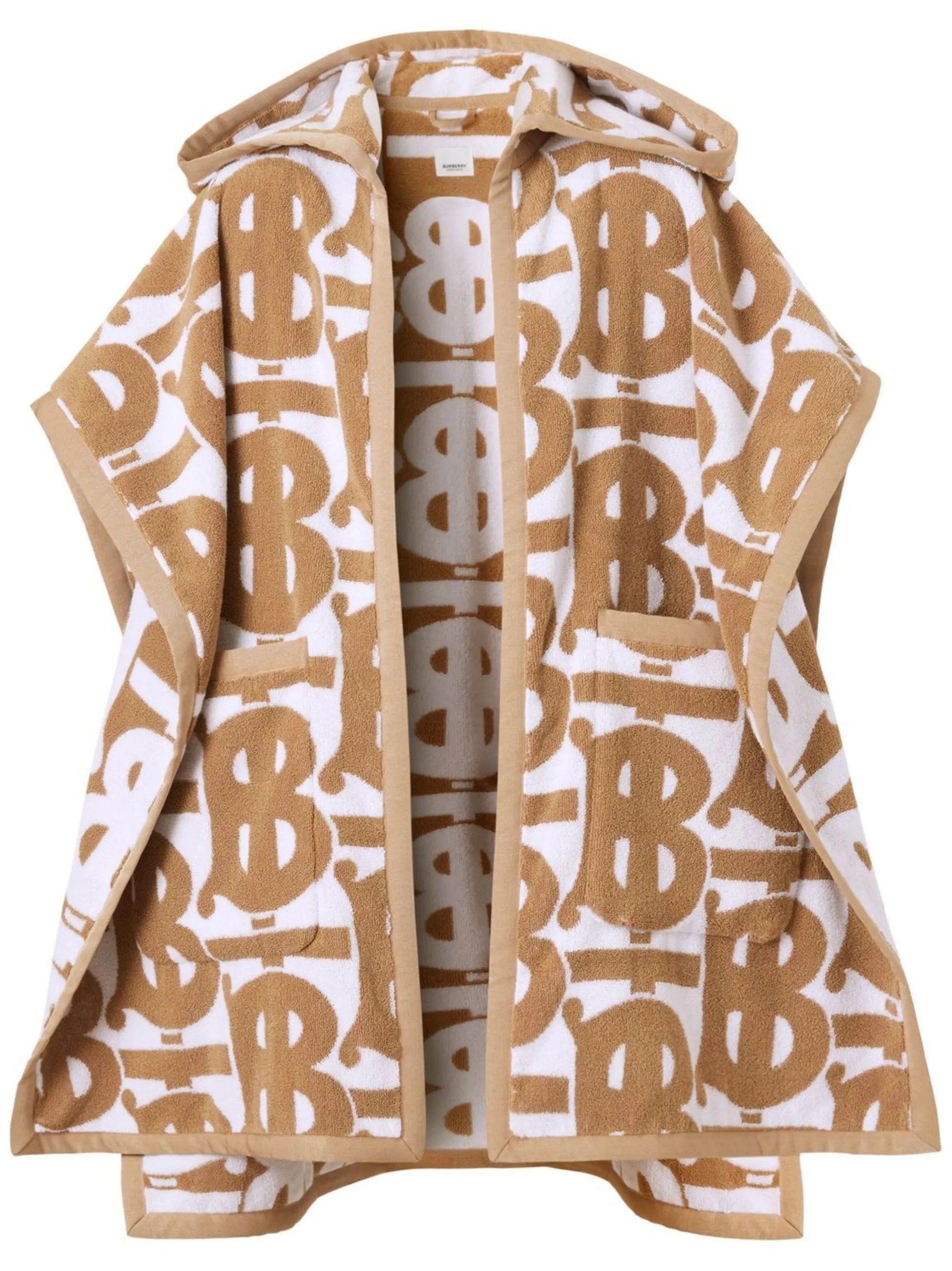 TB monogram cotton cape