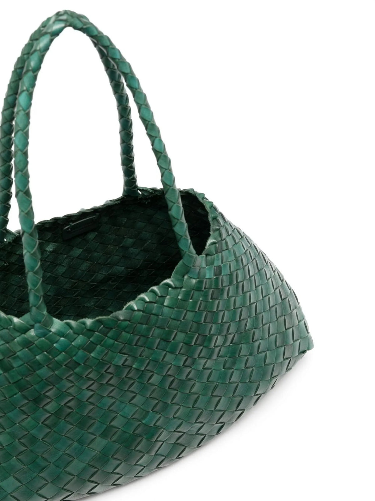 big Santa Croce woven leather shoulder bag