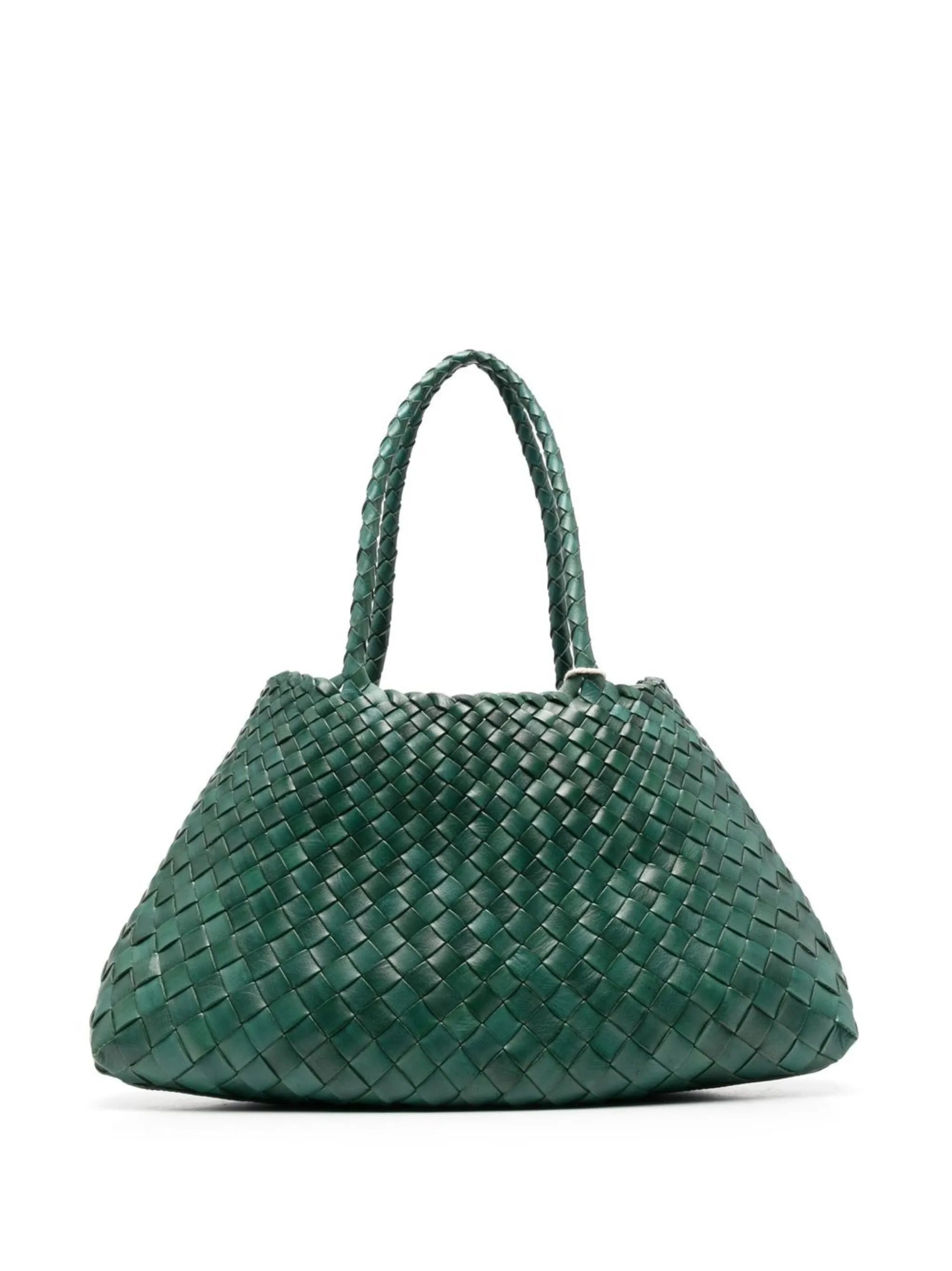 big Santa Croce woven leather shoulder bag