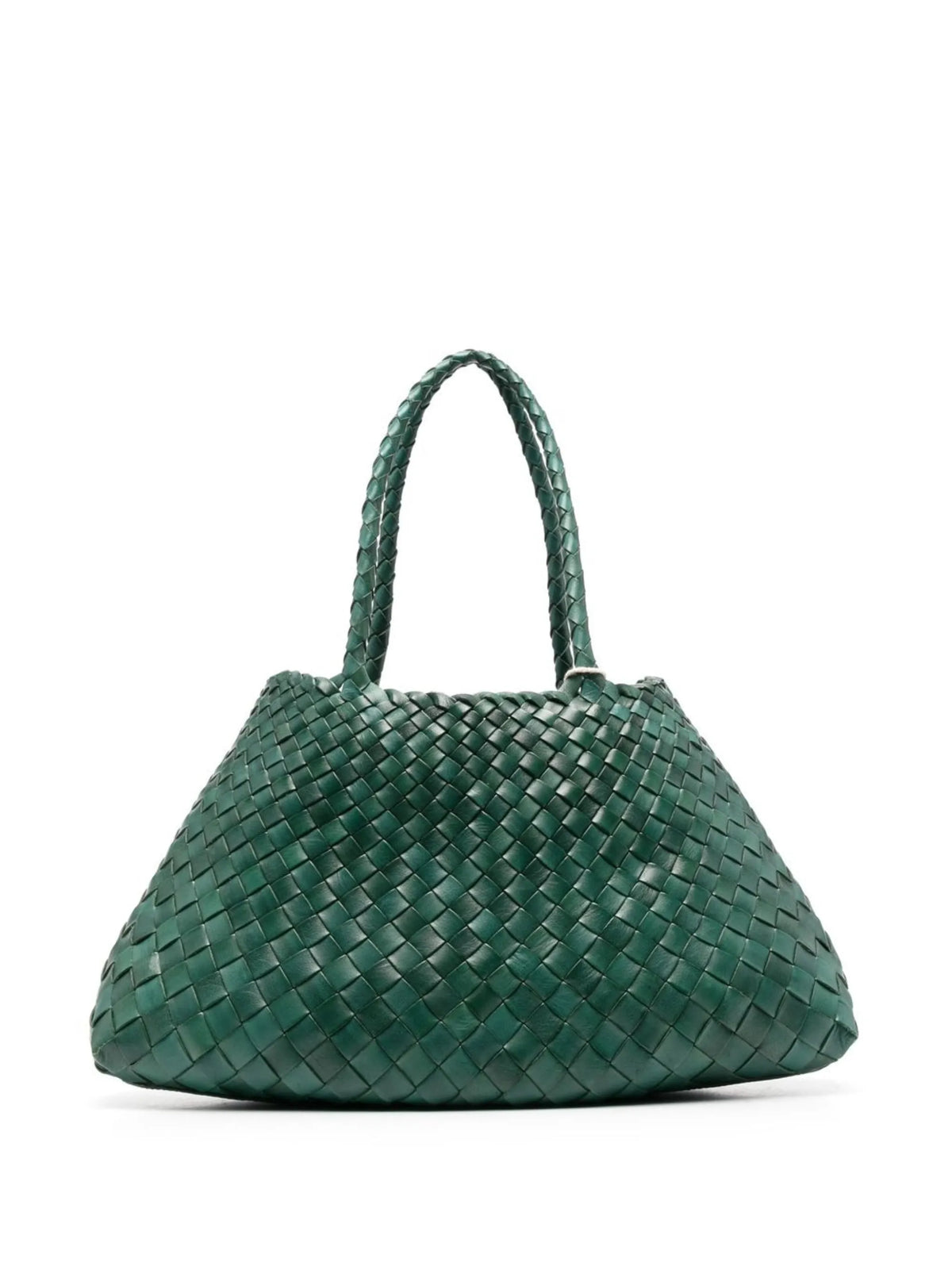 big Santa Croce woven leather shoulder bag