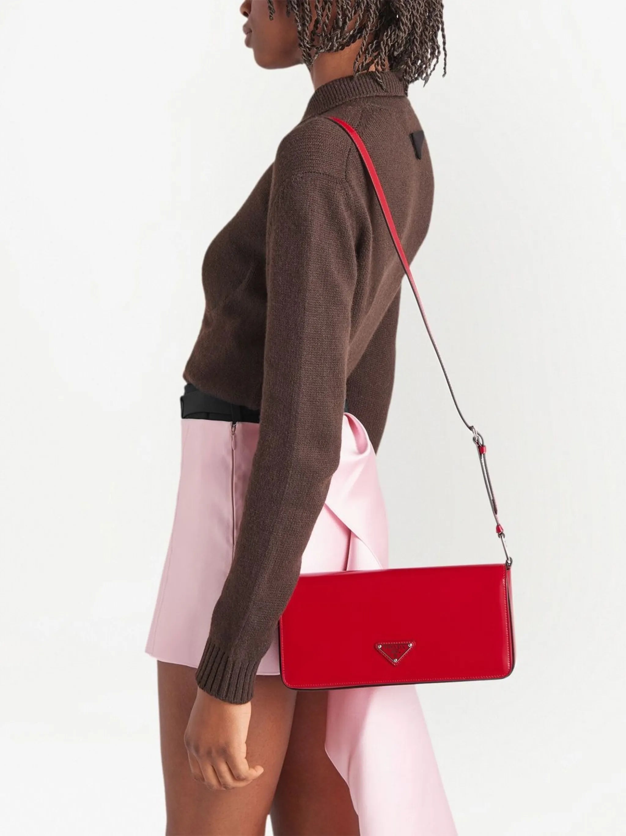 Femme brushed-leather shoulder bag