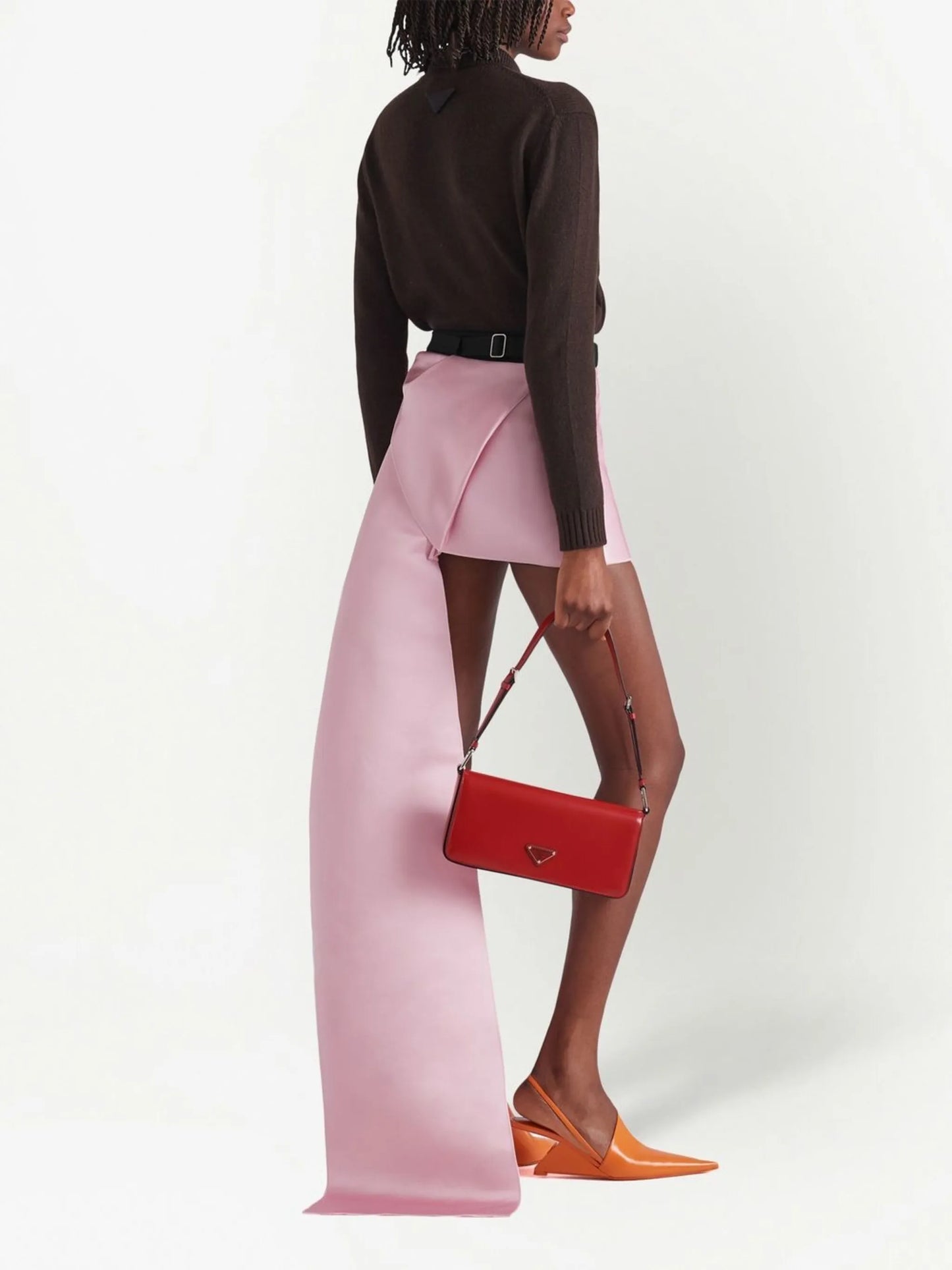 Femme brushed-leather shoulder bag