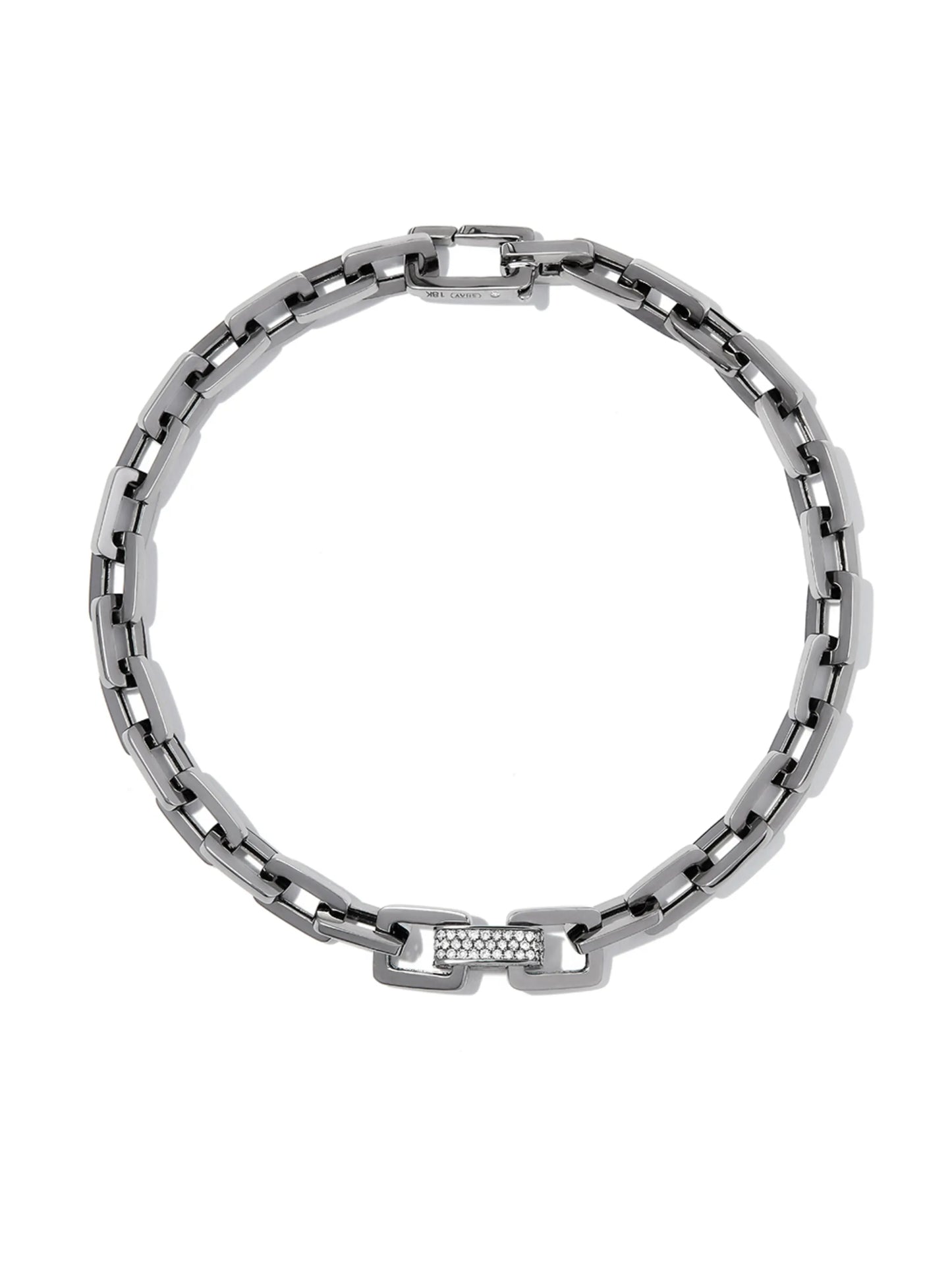 18kt black gold chain-link bracelet
