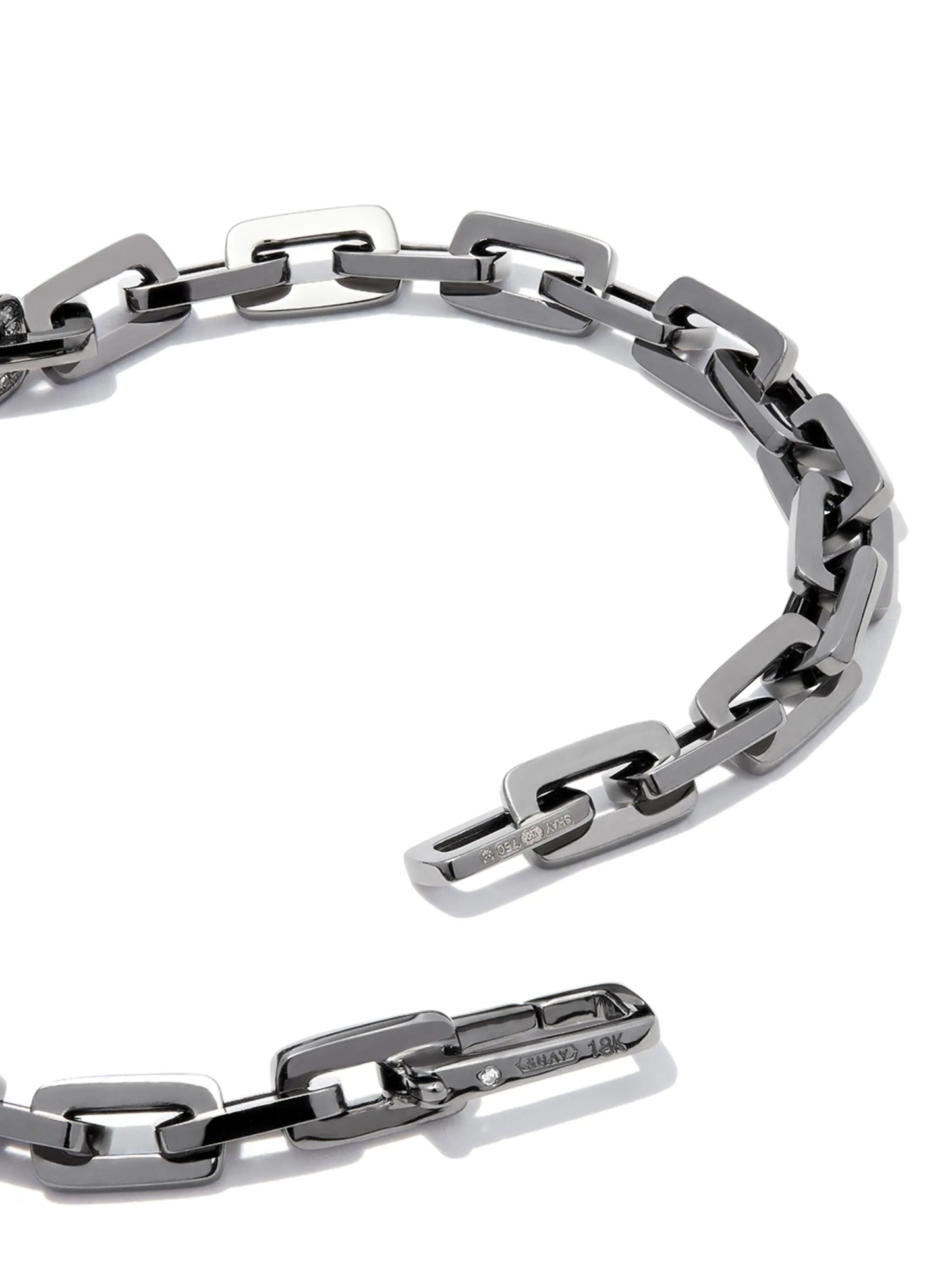 18kt black gold chain-link bracelet