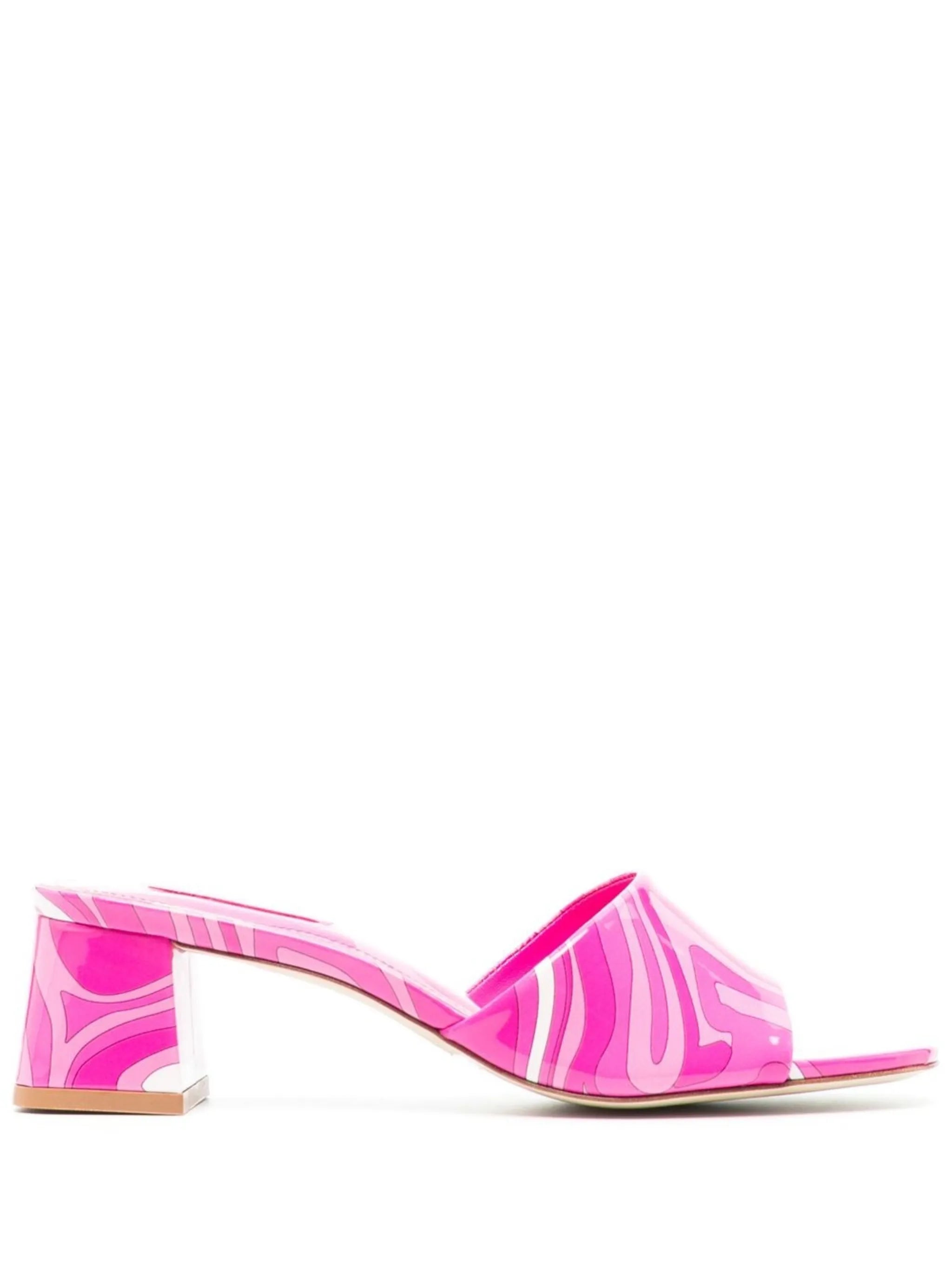 Brigitte swirl-print sandals