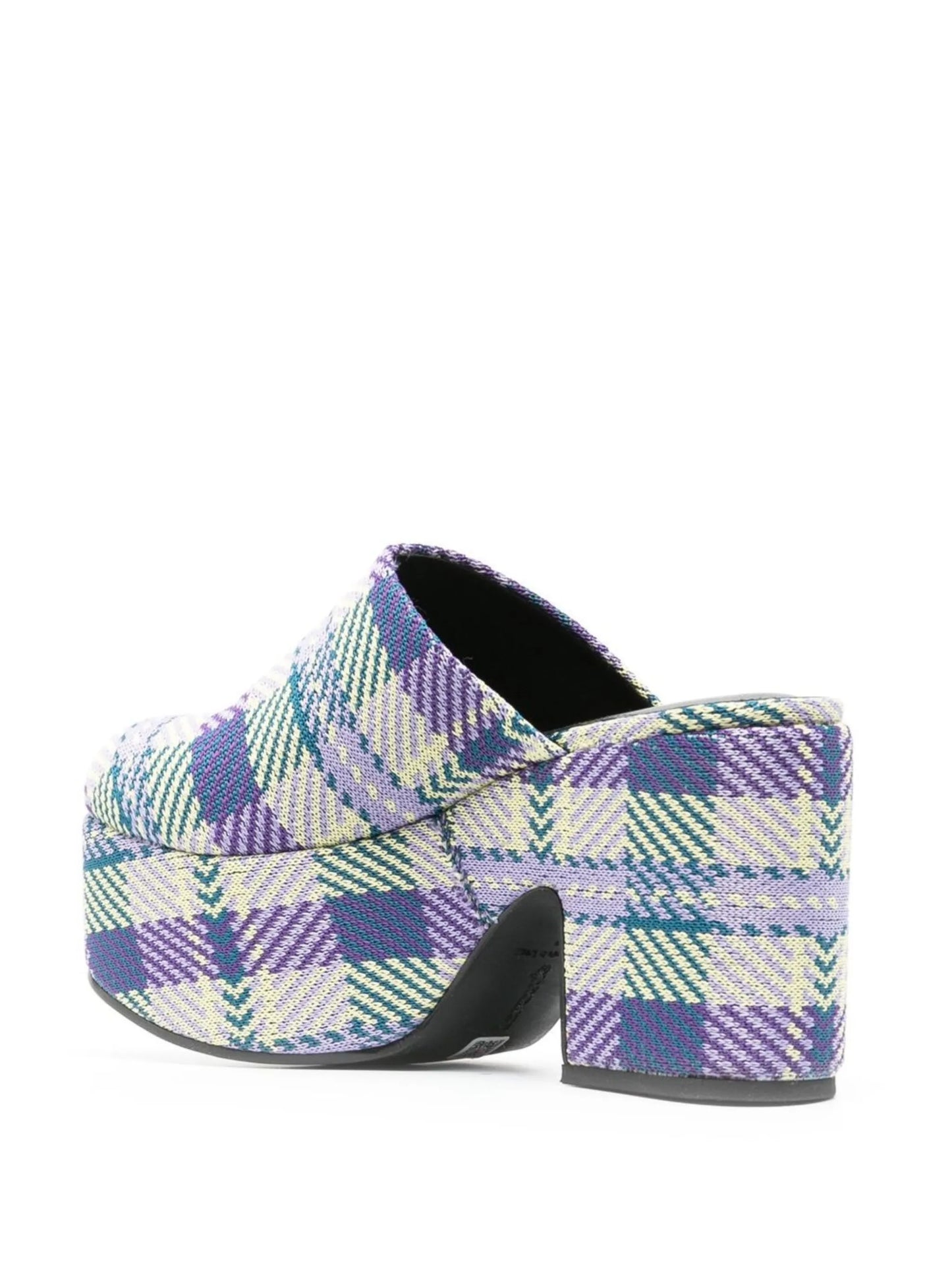 Miso tartan-print platform clogs