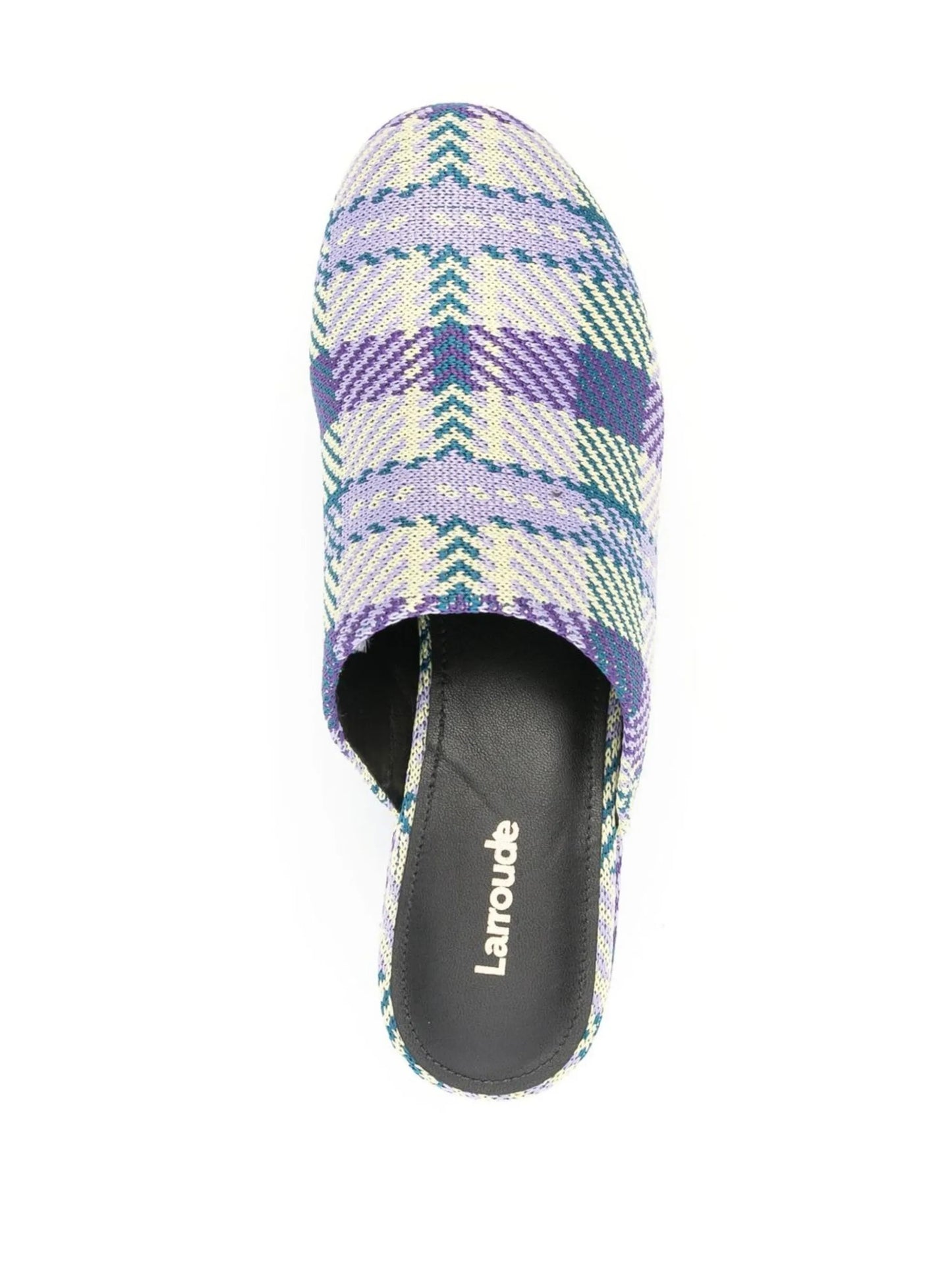 Miso tartan-print platform clogs