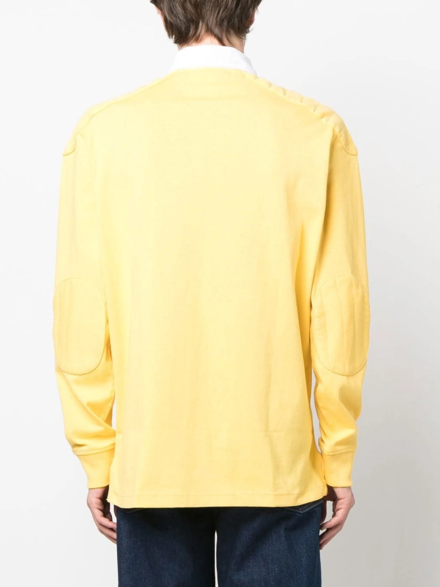 graphic-print rugby shirt