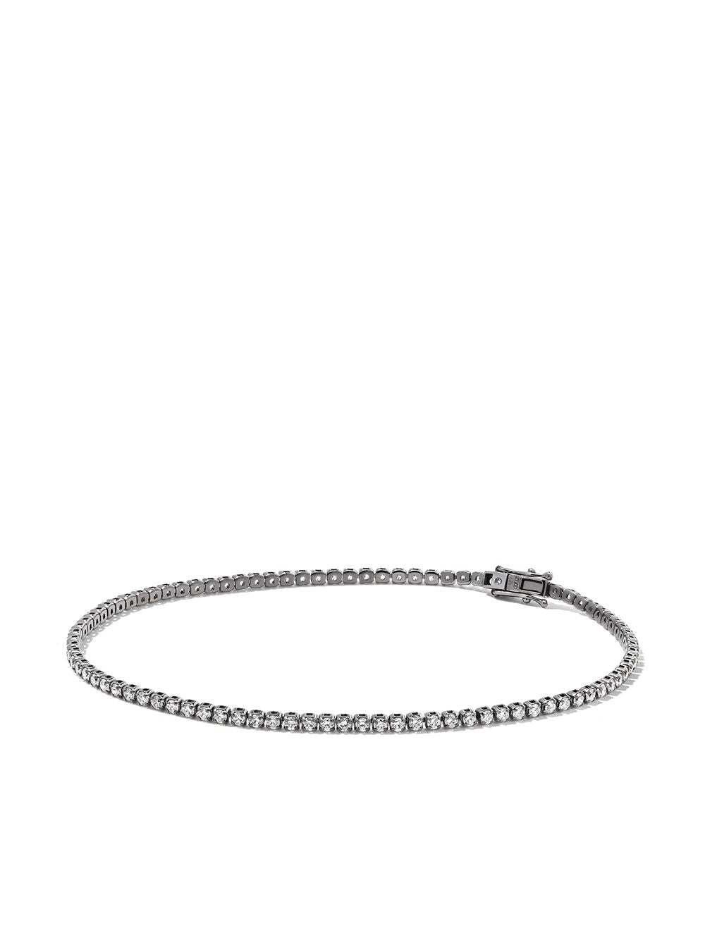 18K black gold diamond tennis bracelet