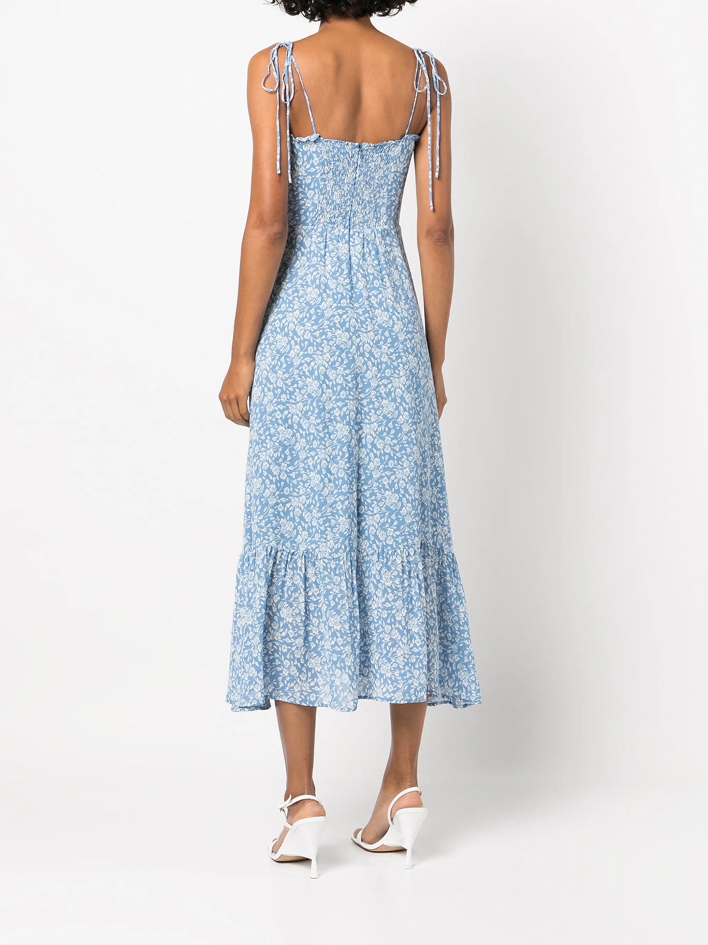 Enya floral-print midi dress