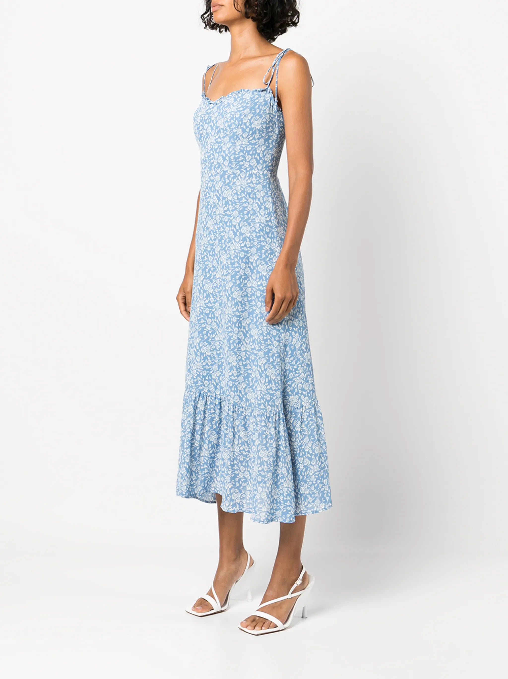 Enya floral-print midi dress