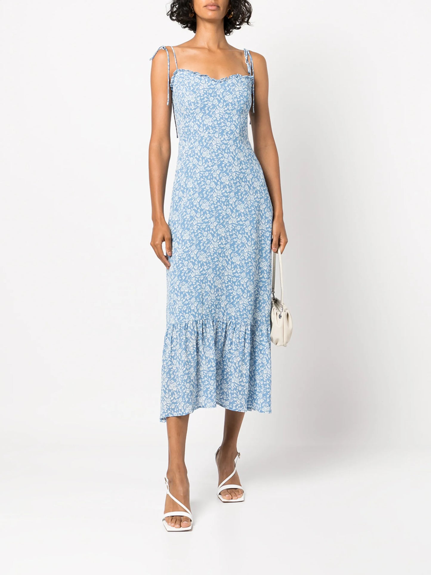Enya floral-print midi dress
