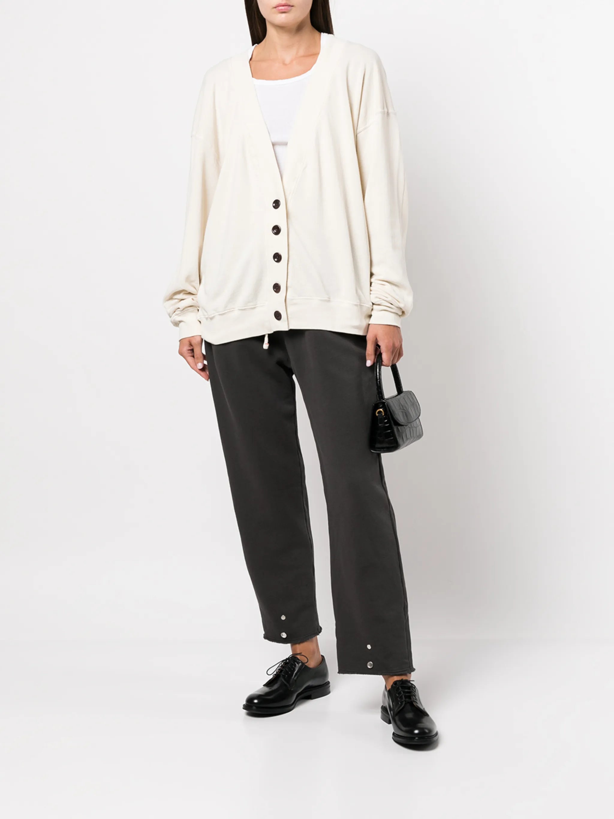 v-neck cotton cardigan