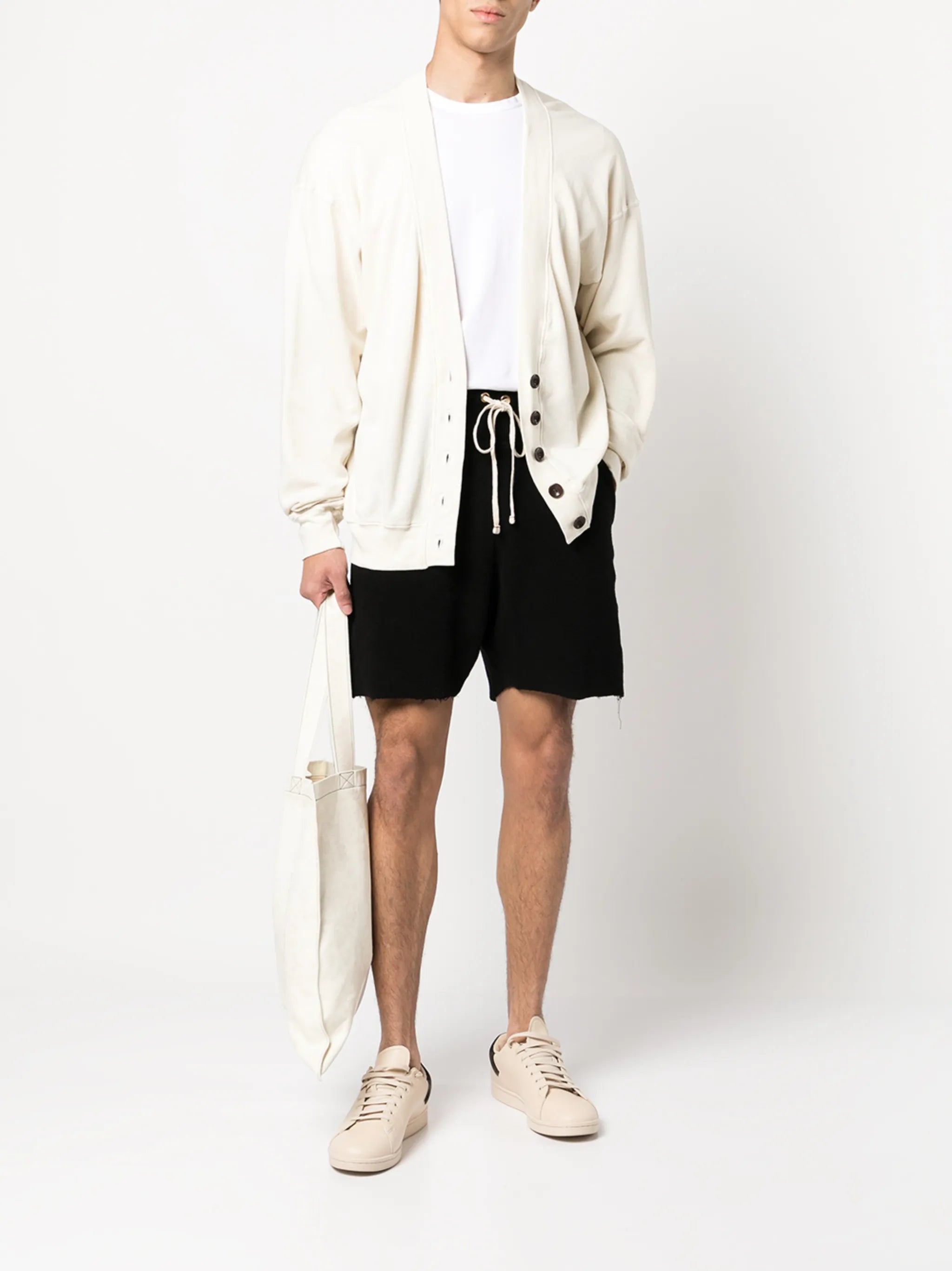 v-neck cotton cardigan