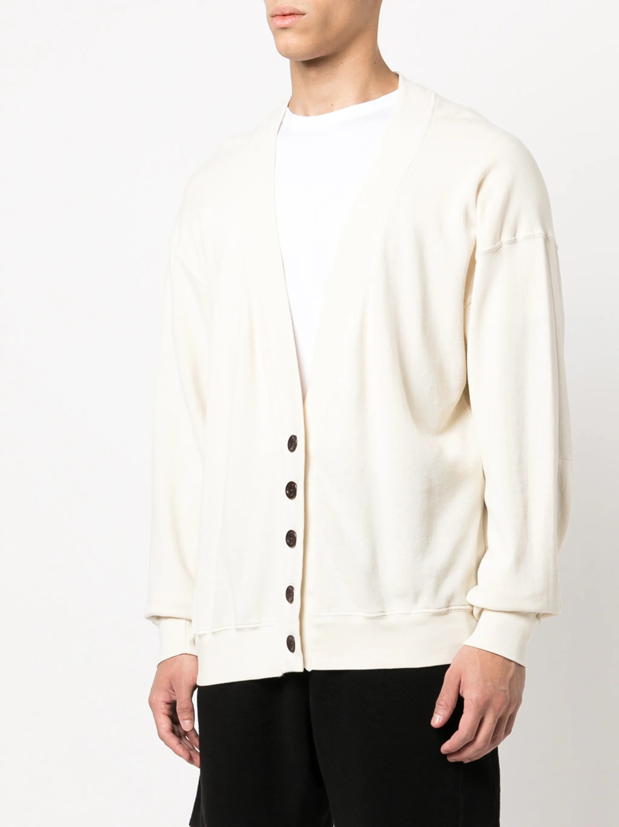 v-neck cotton cardigan
