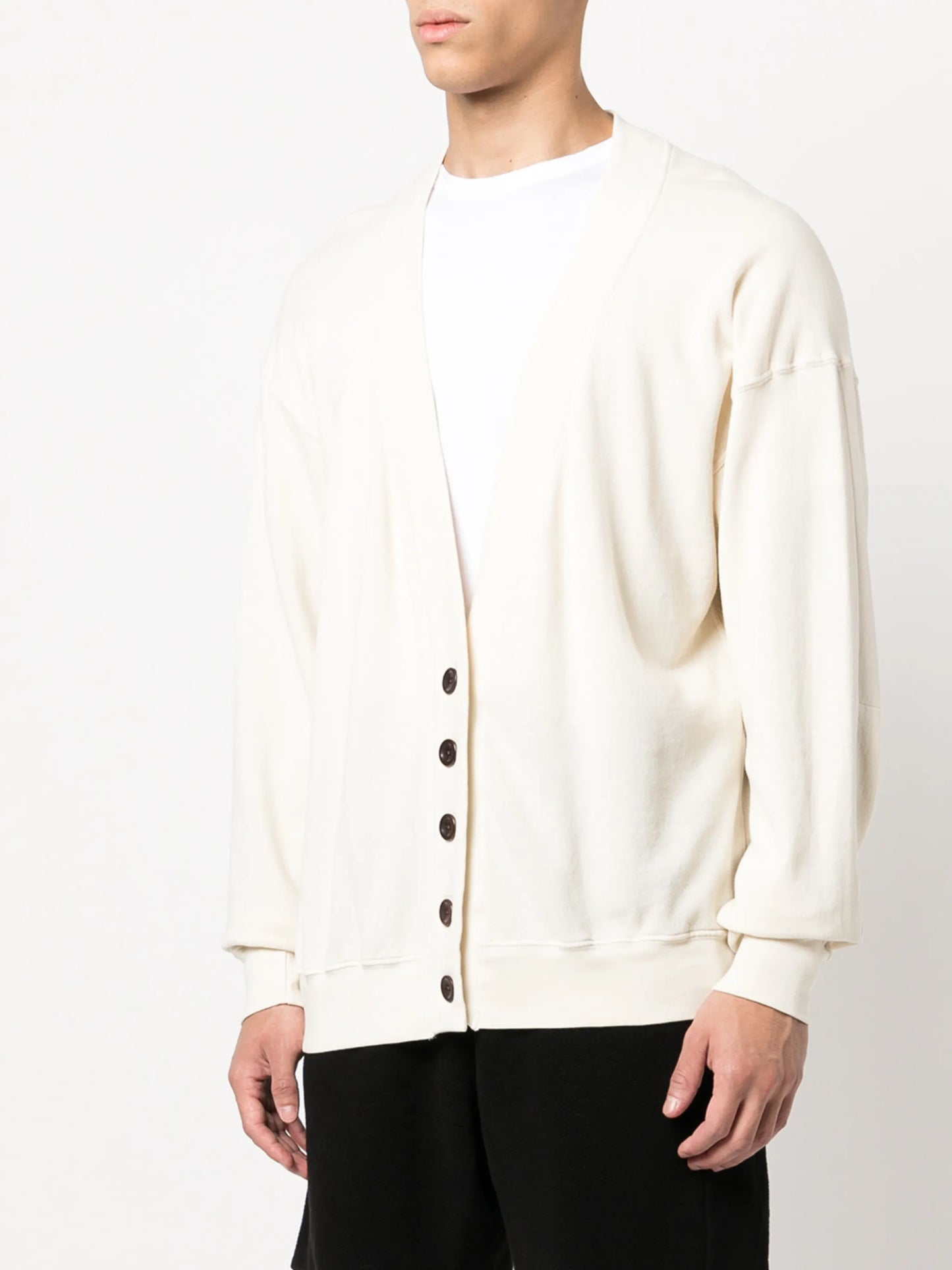 v-neck cotton cardigan