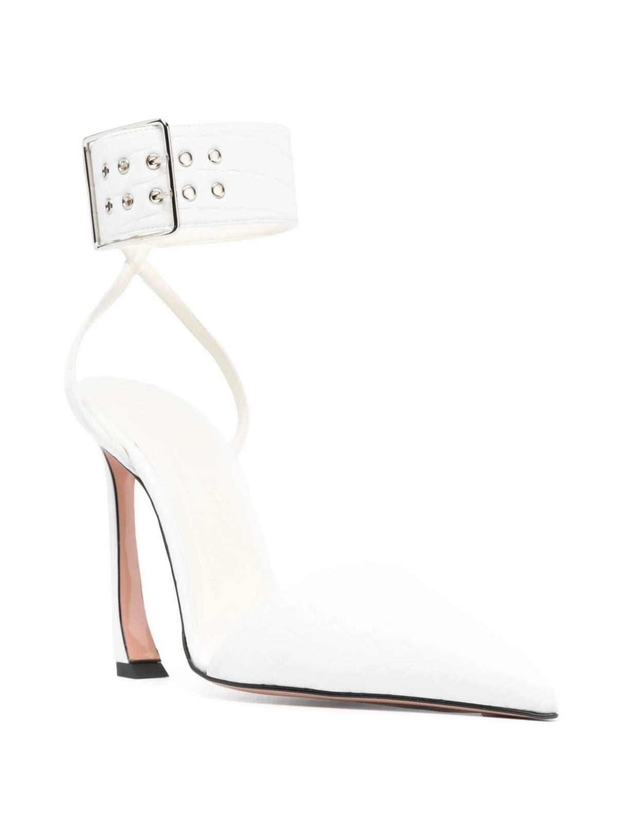 Fame 100mm faux leather pumps