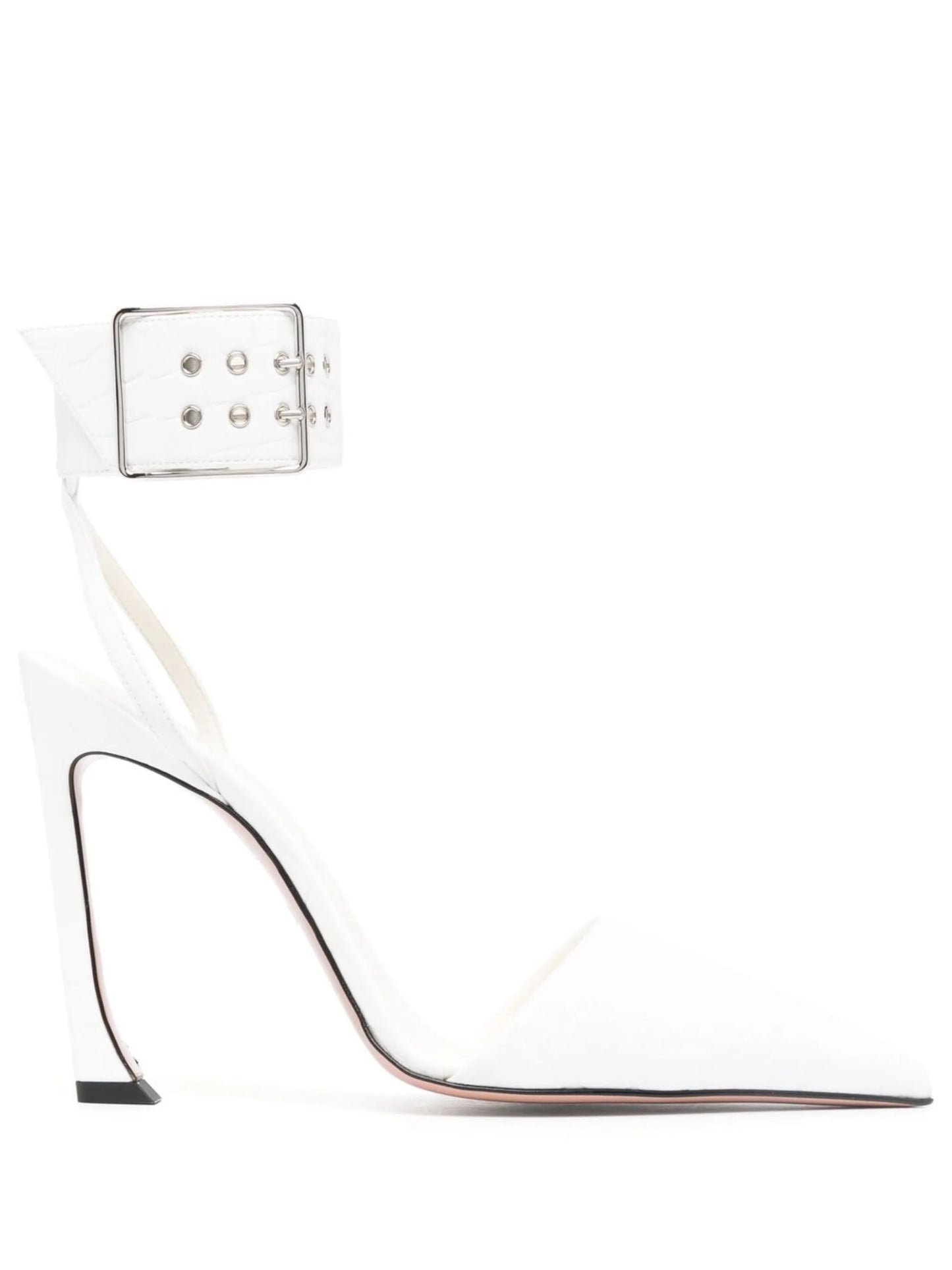 Fame 100mm faux leather pumps